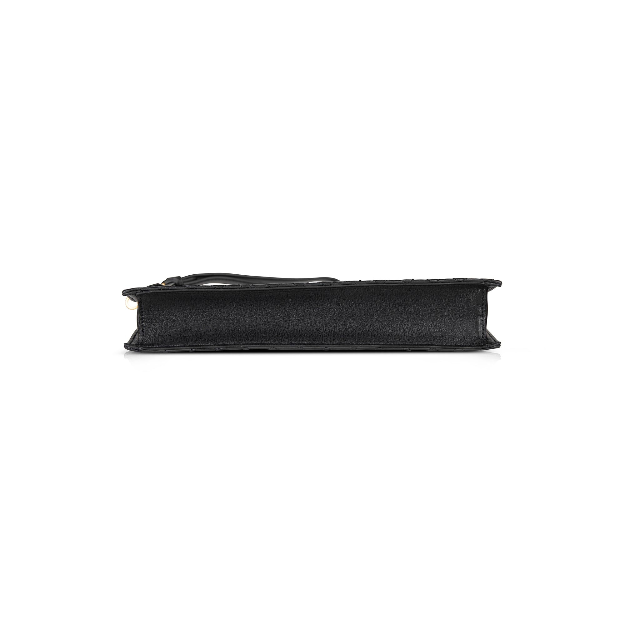 Versace La Medusa Quilted Leather Wristlet Pouch