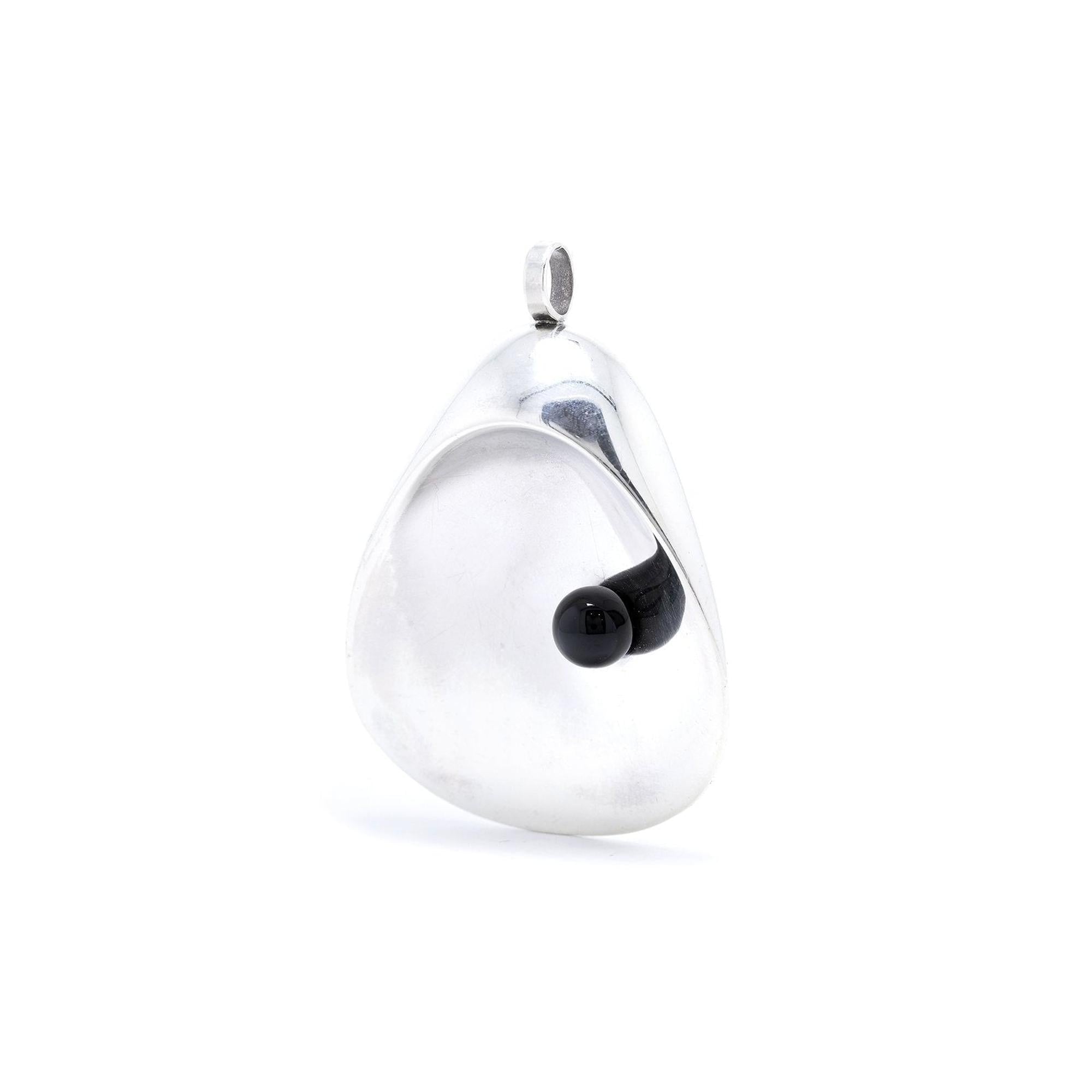 Vintage Nanna Jorgen Ditzel Georg Jensen #328 Abstract Pendant