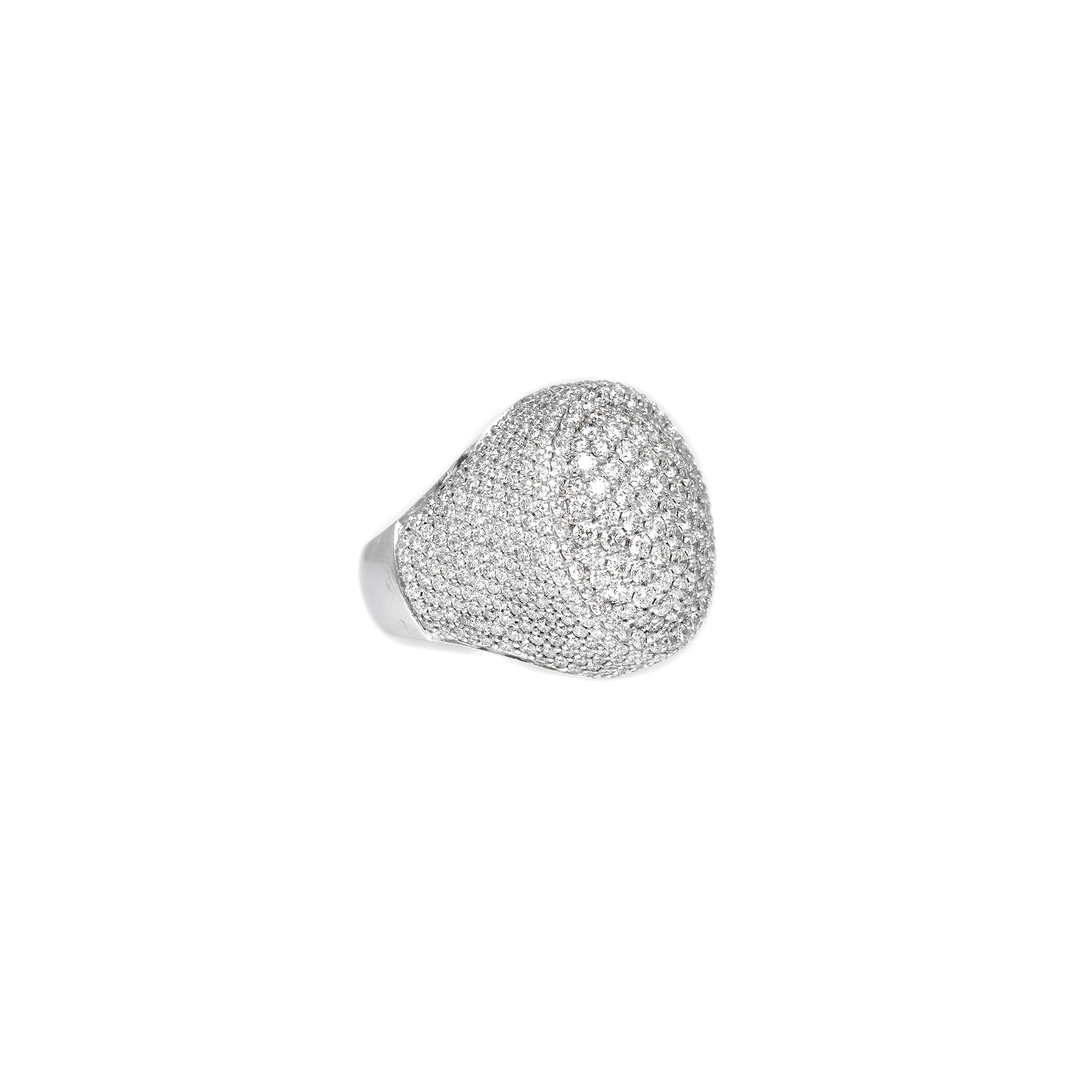 White Carat Men's 7.00 ct. Diamond Oval Ring