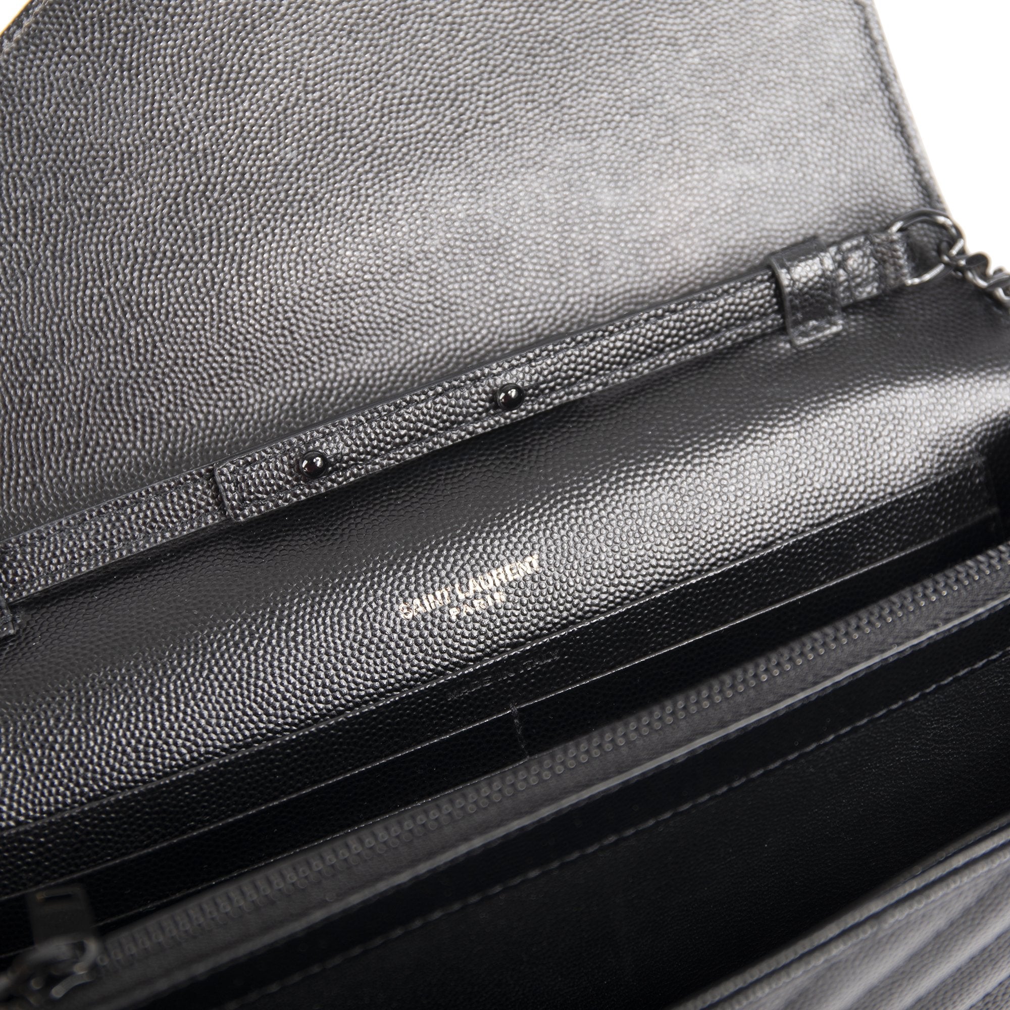 Yves Saint Laurent Envelope Chain Wallet w/ Box