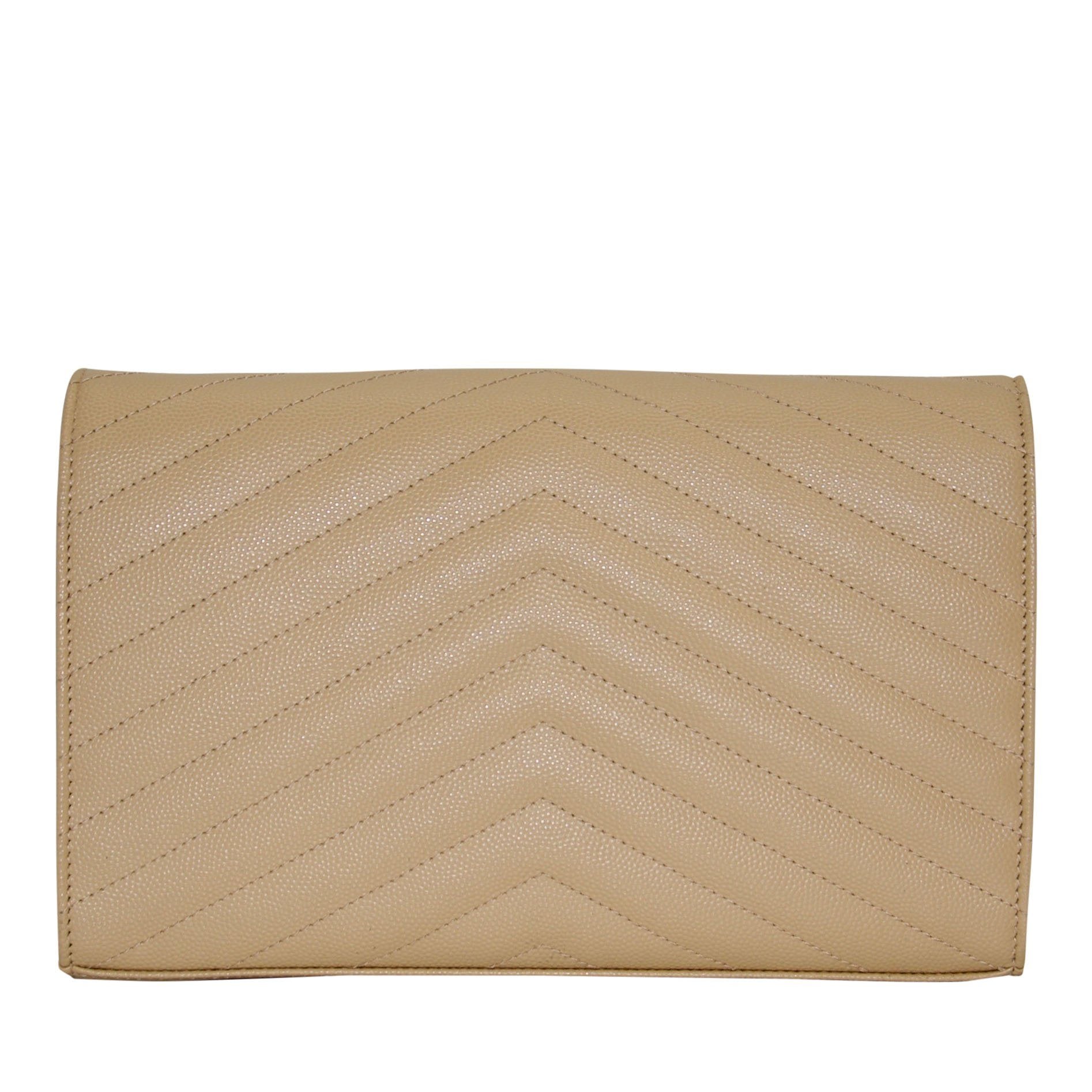 Yves Saint Laurent Monogram Matelasse Chain Wallet