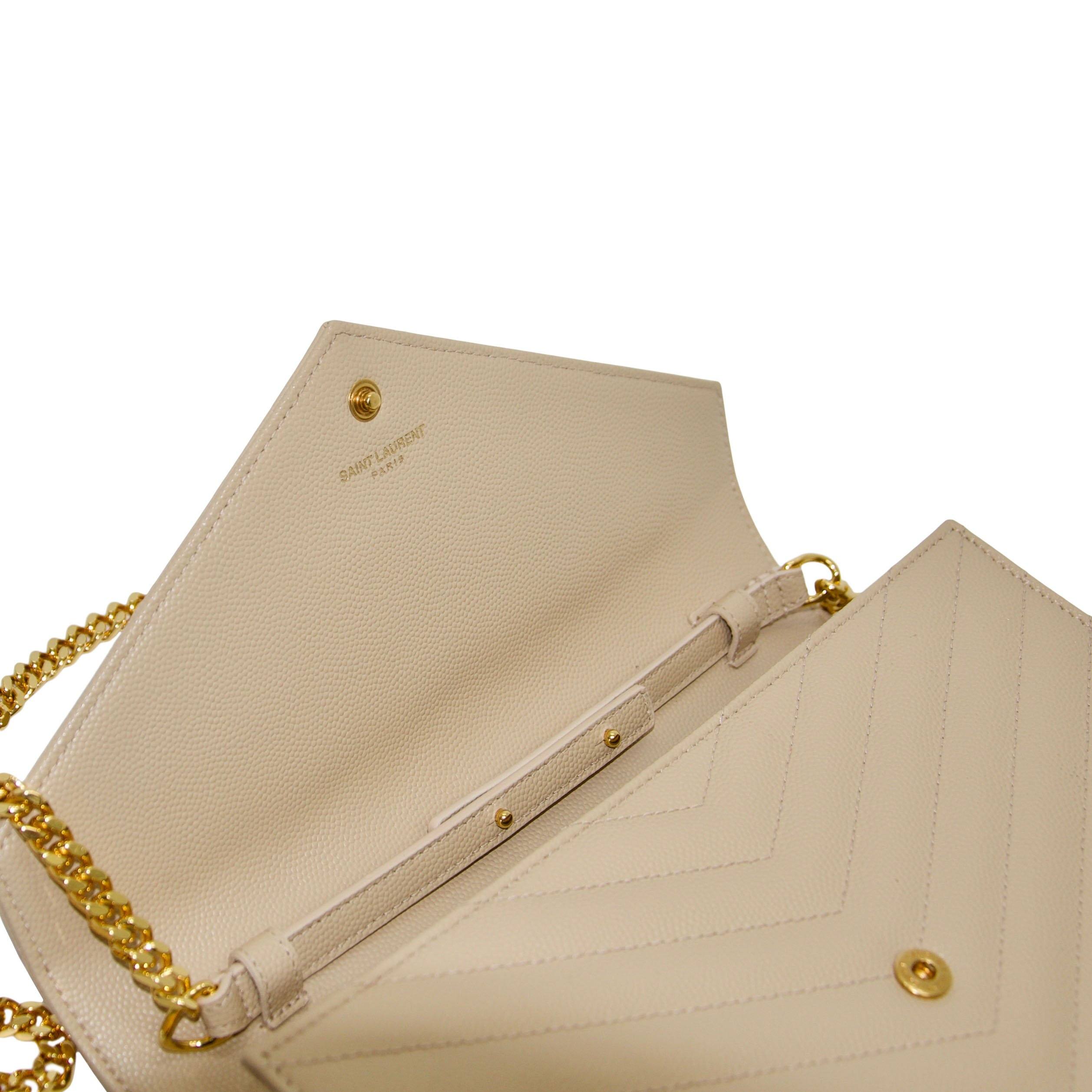 Yves Saint Laurent Monogram Matelasse Chain Wallet