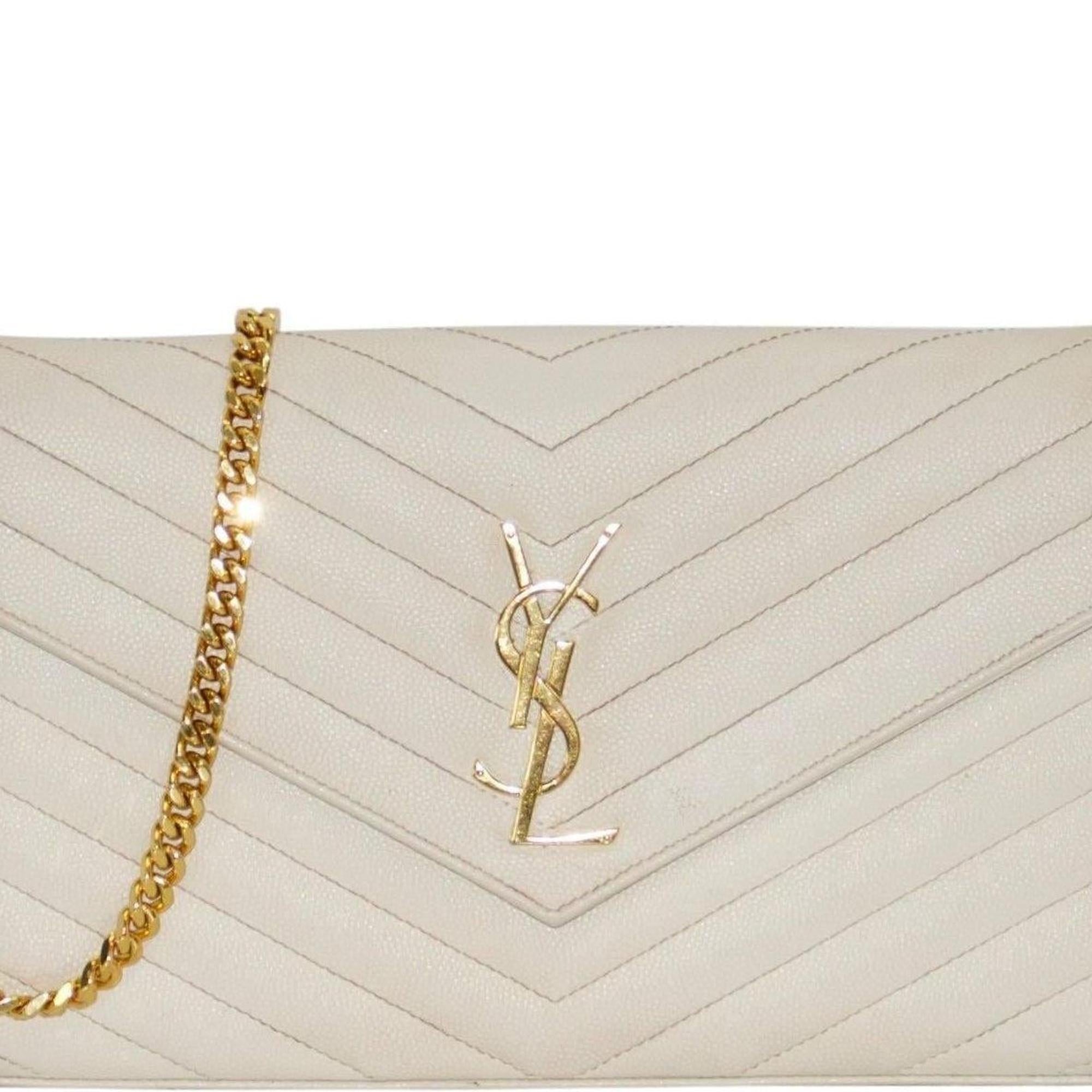 Yves Saint Laurent Monogram Matelasse Chain Wallet