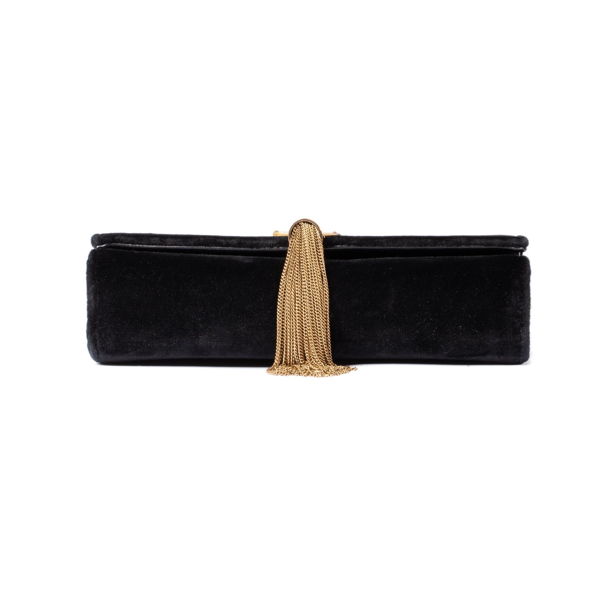 Yves Saint Laurent Velvet Kate Tassel Bag