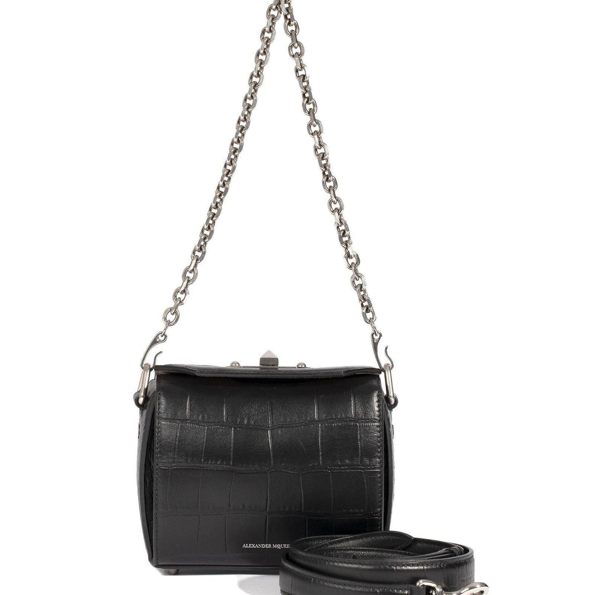 Alexander McQueen Embossed Box Bag 19 – OLIVER'S
