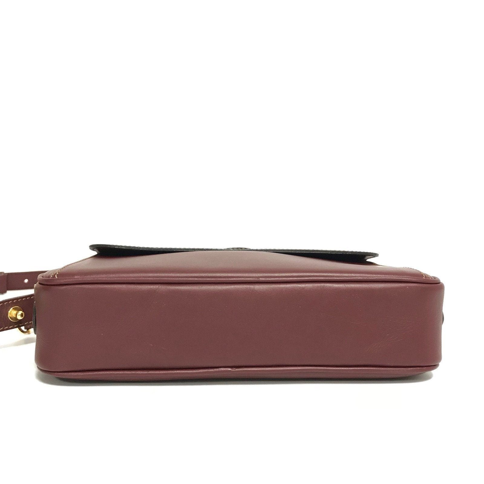 Cartier Burgandy Must De Cartier Pouch Bag