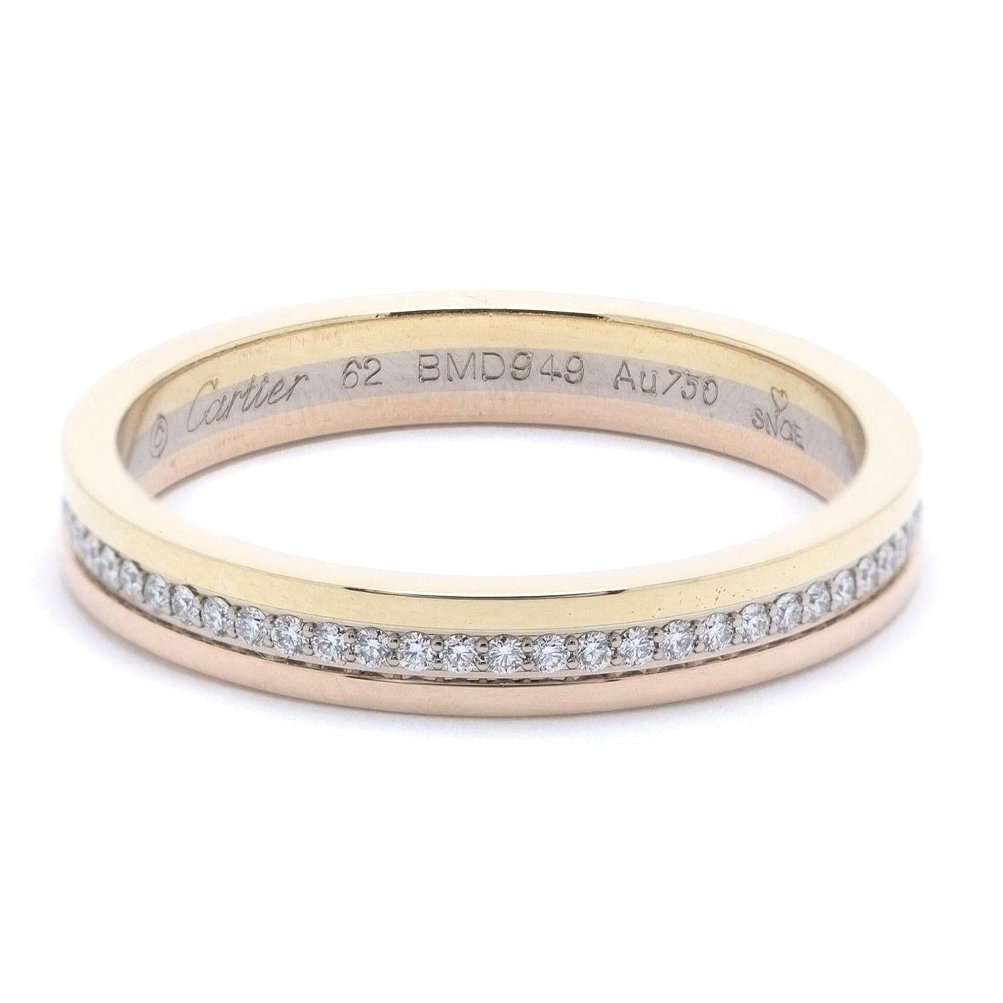 Cartier Trinity Diamond Wedding Band Ring