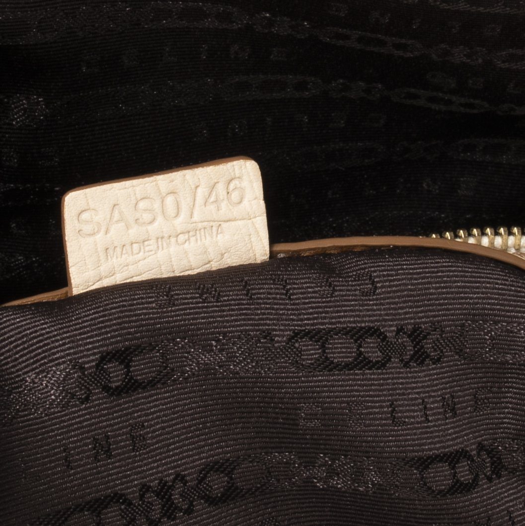 Celine Leather-Trimmed Handle Bag