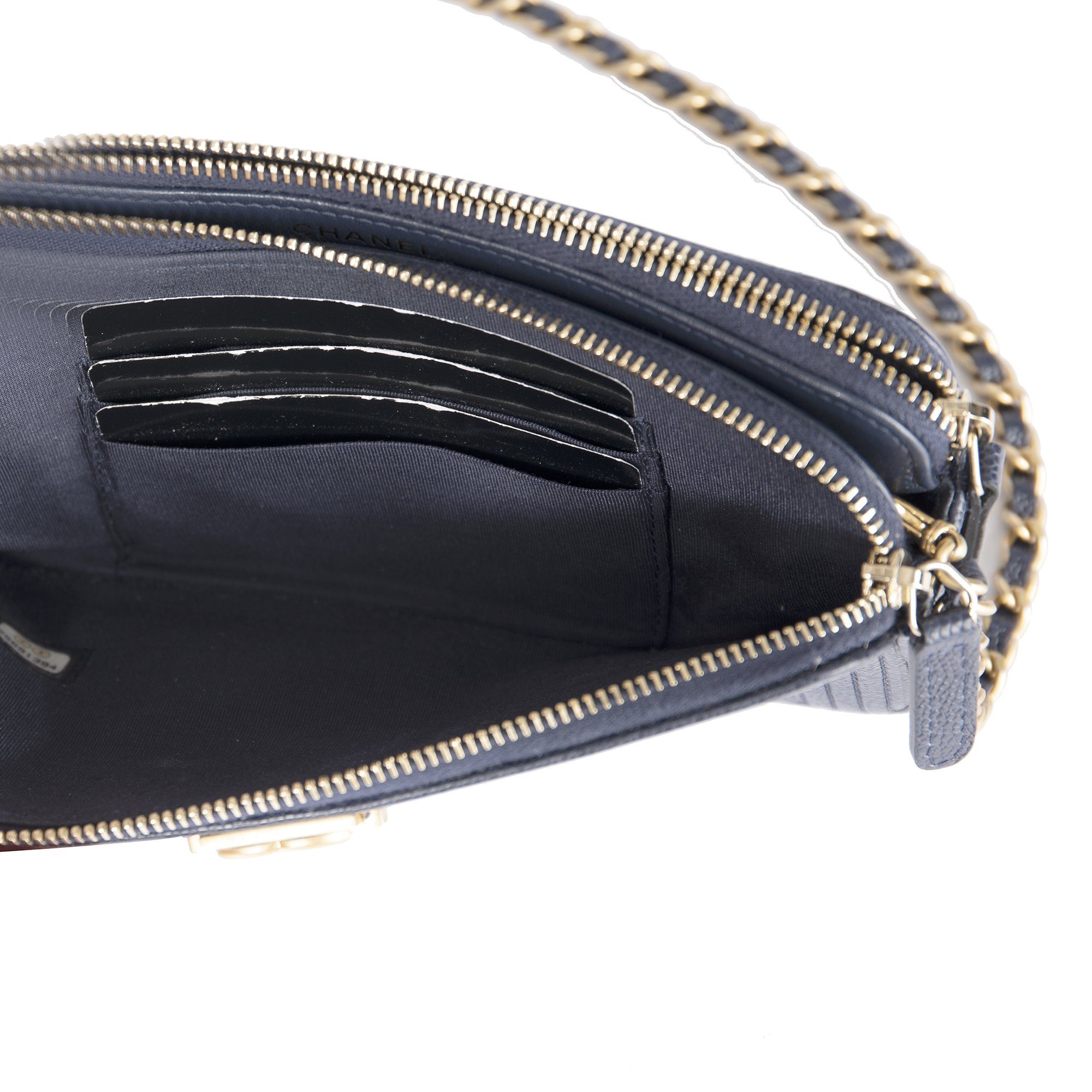 Chanel 2018 Double Zip Boy Wallet on Chain