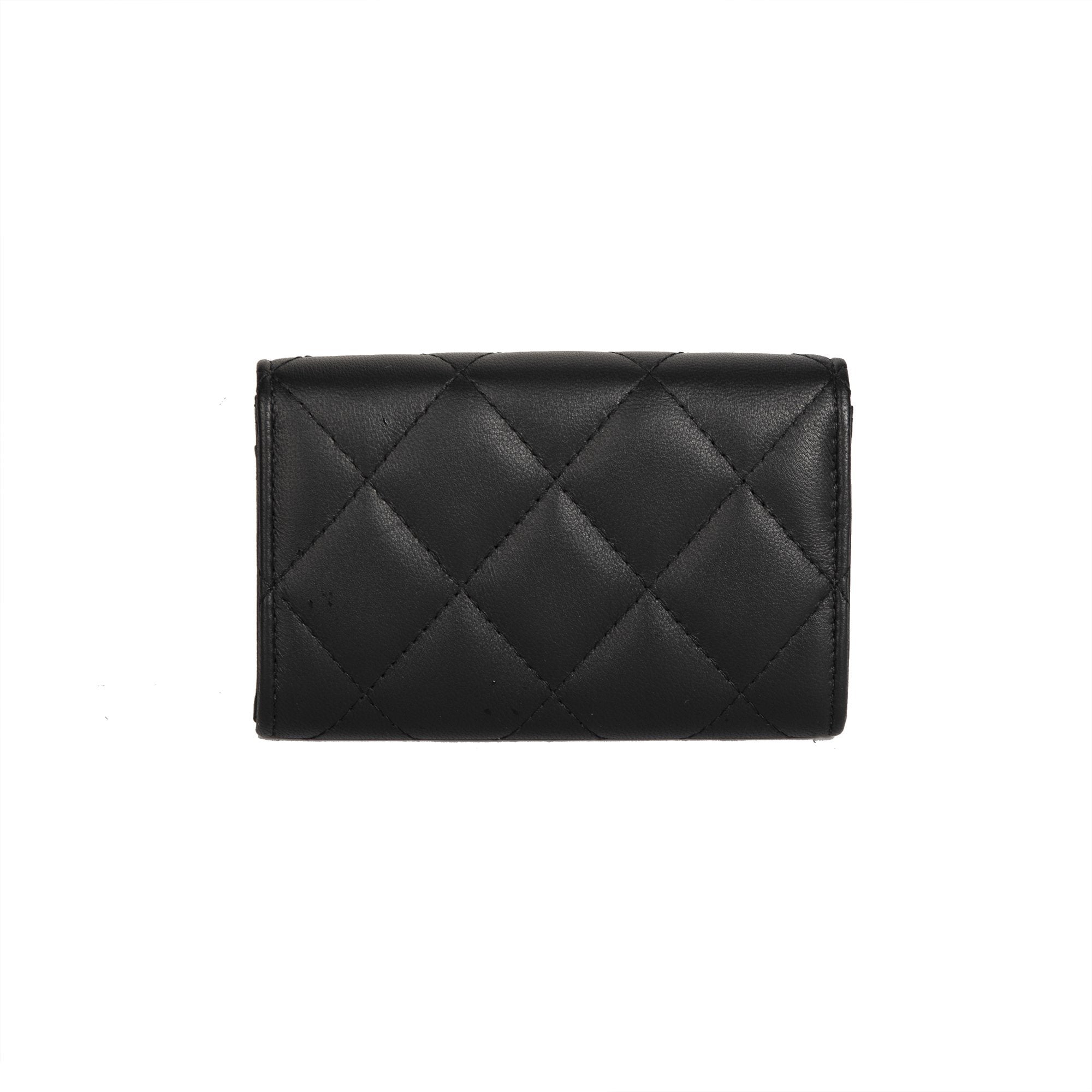 Chanel 2019 Black Lambskin Classic Card Holder w/ Box