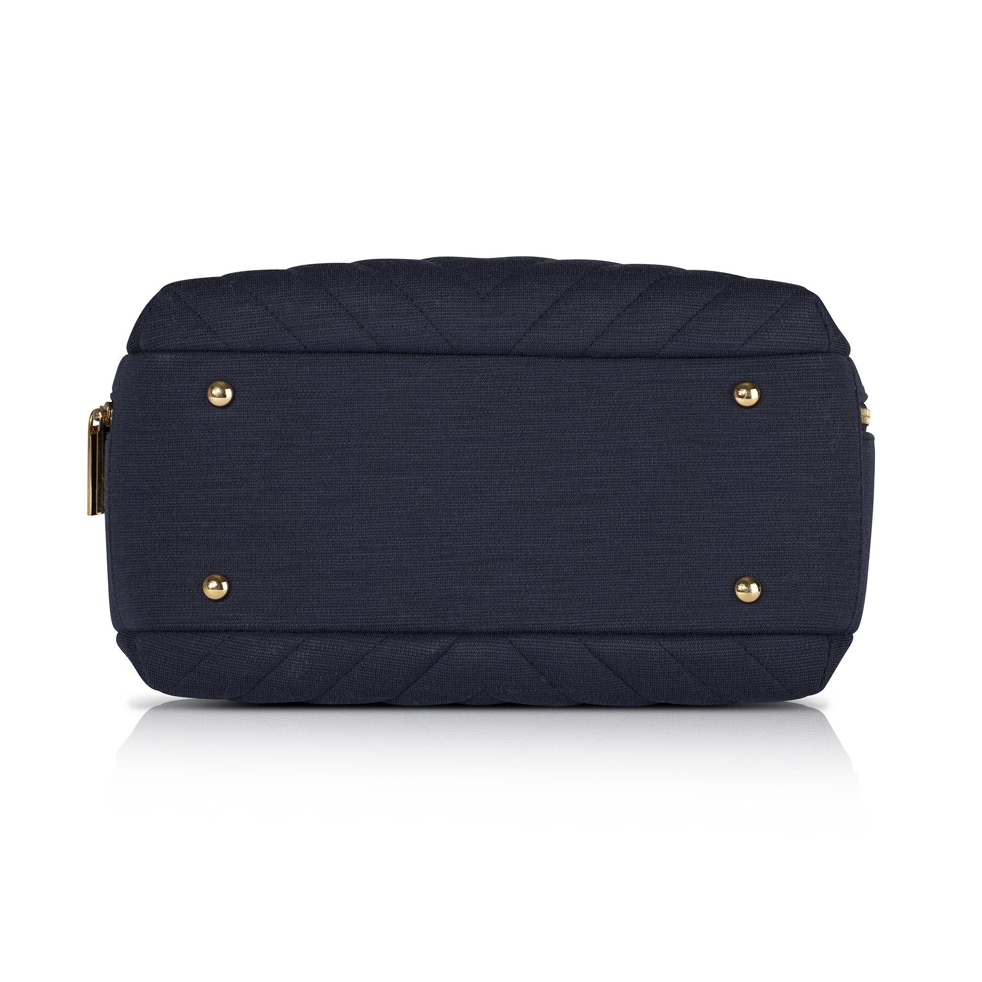 Chanel 2019 Small Chevron Jersey Bowling Bag