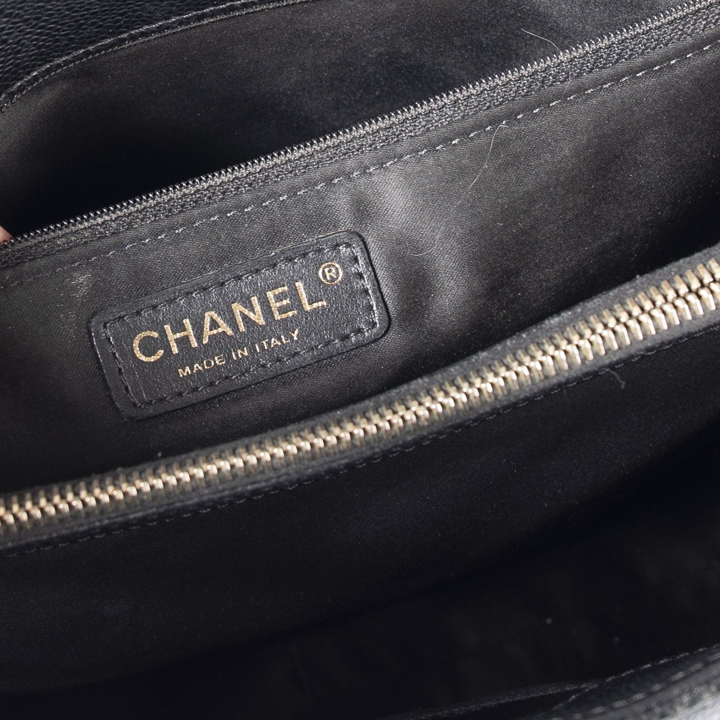 Chanel Black Caviar Leather Grand Shopping Tote (GST)