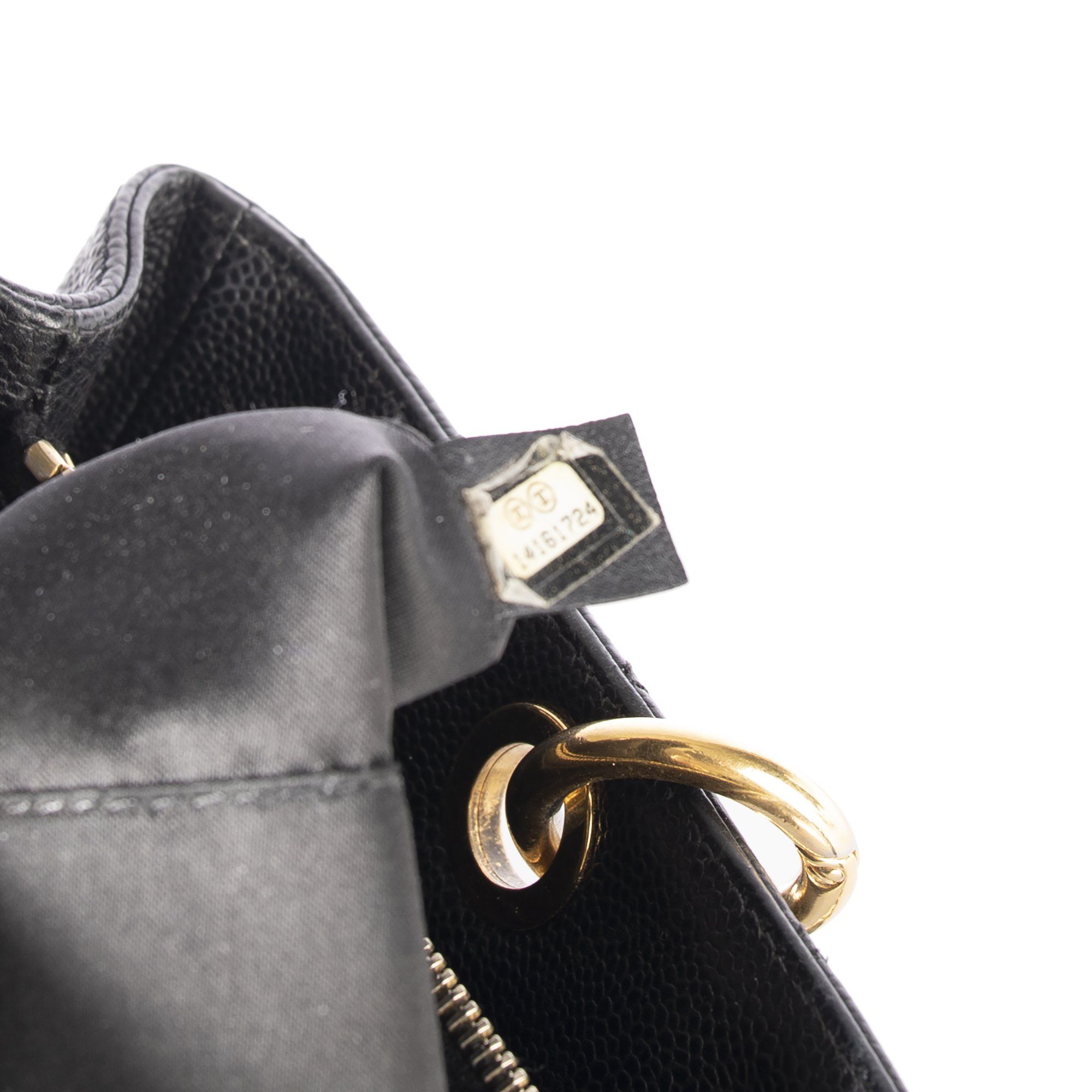 Chanel Black Caviar Leather Grand Shopping Tote (GST)