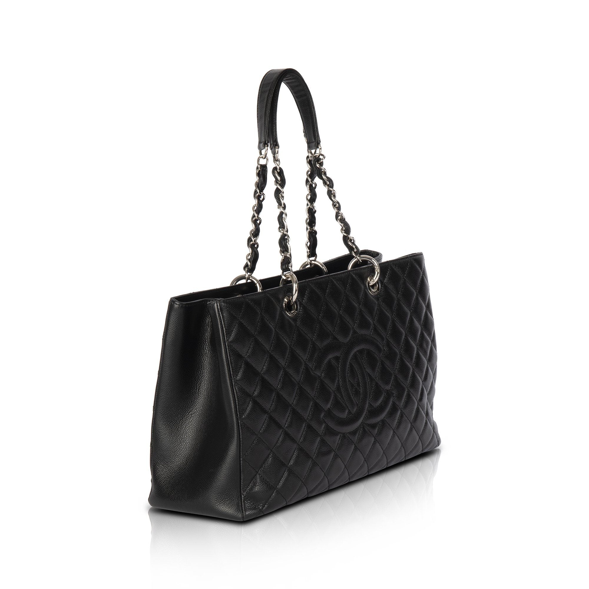 Chanel Black Caviar Leather XL Grand Shopping Tote (GST)