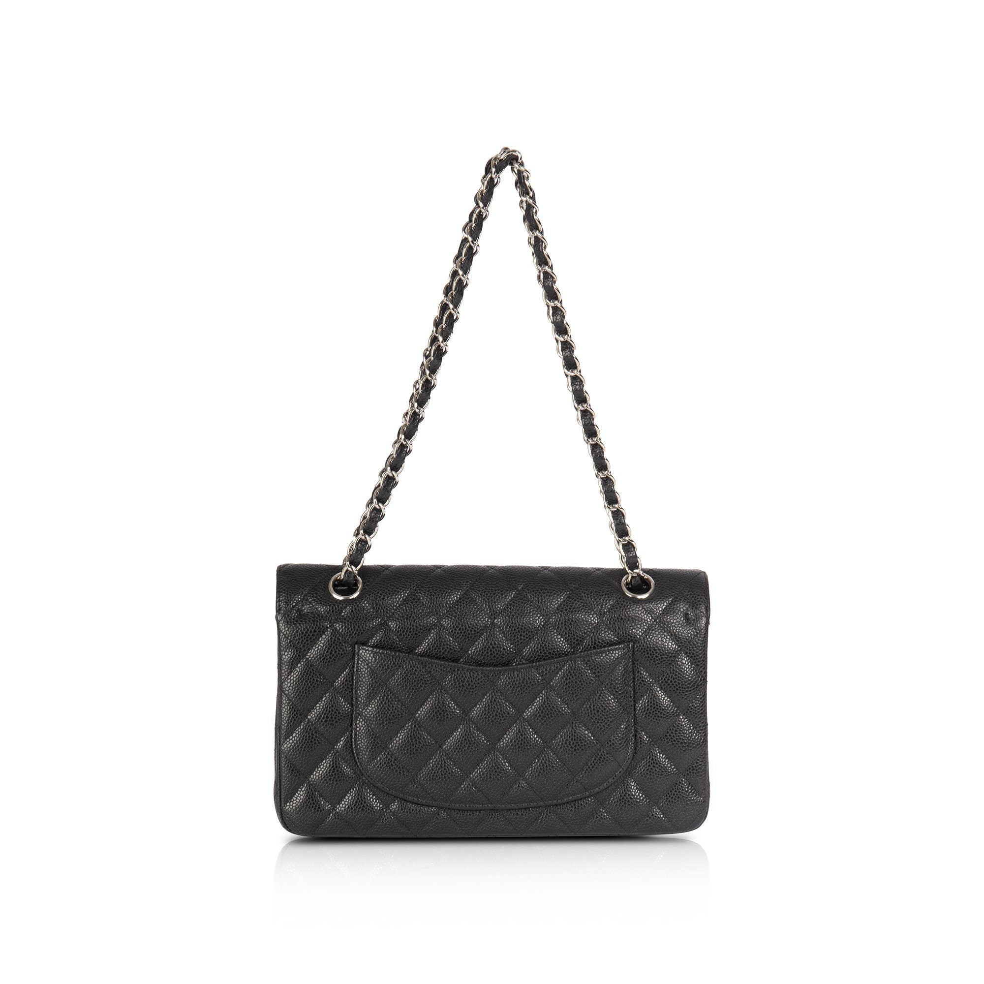 Chanel Black Caviar Medium Classic Double Flap Bag