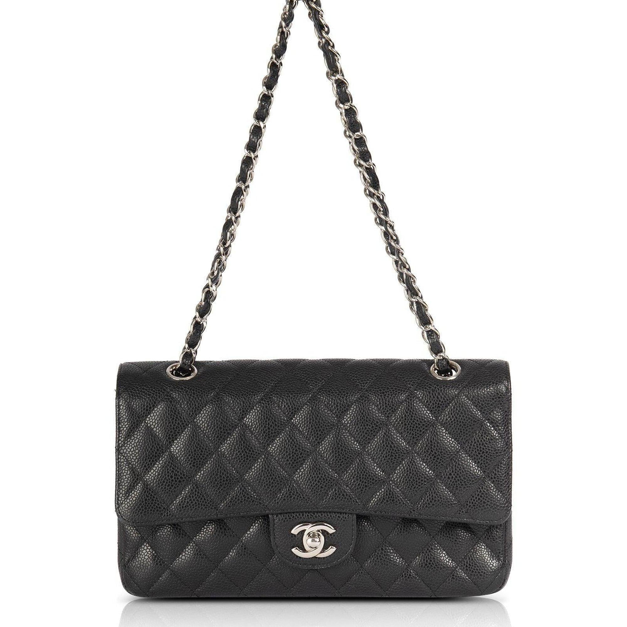 Chanel Black Caviar Medium Classic Double Flap Bag