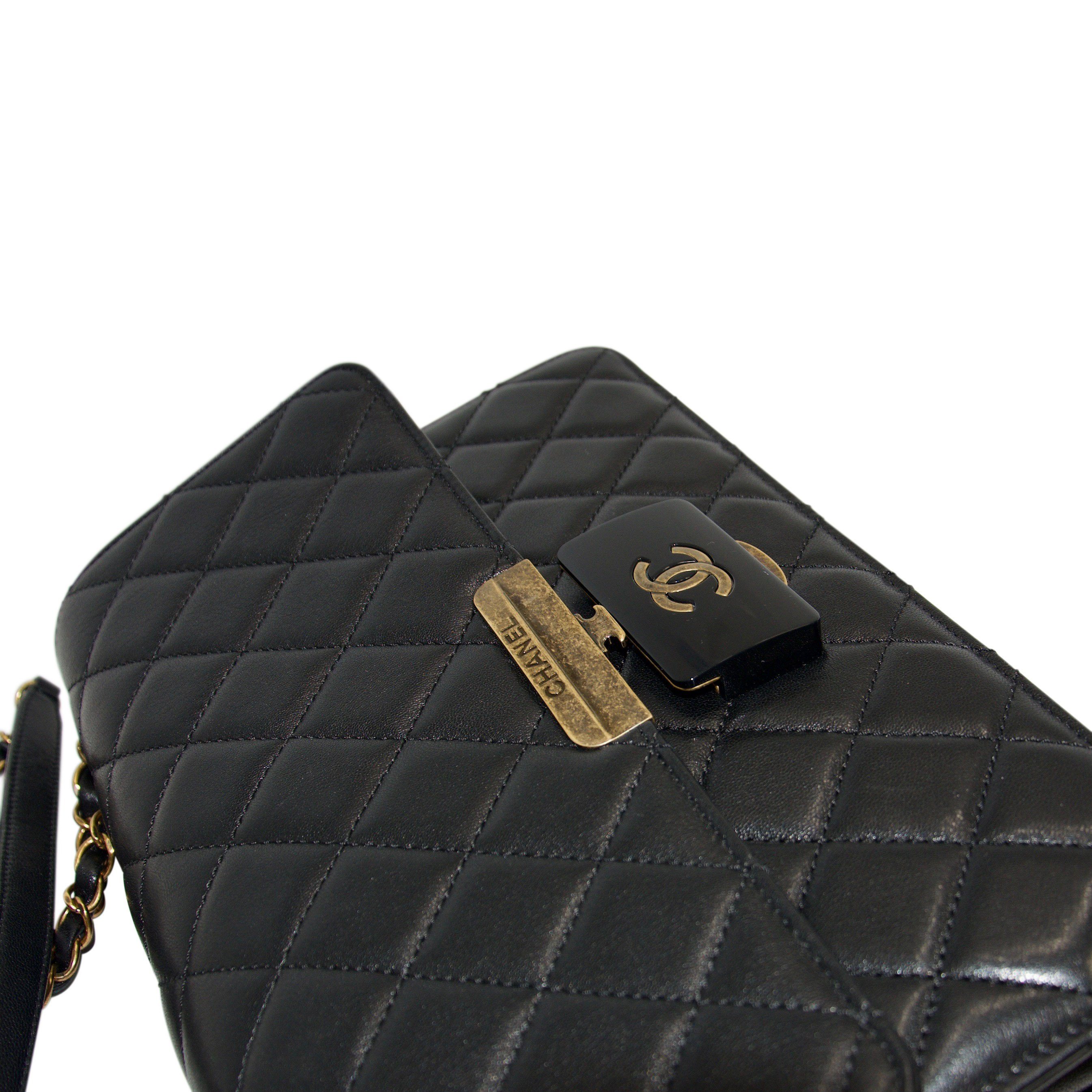 Chanel Black Large Beauty Lock Flap Bag