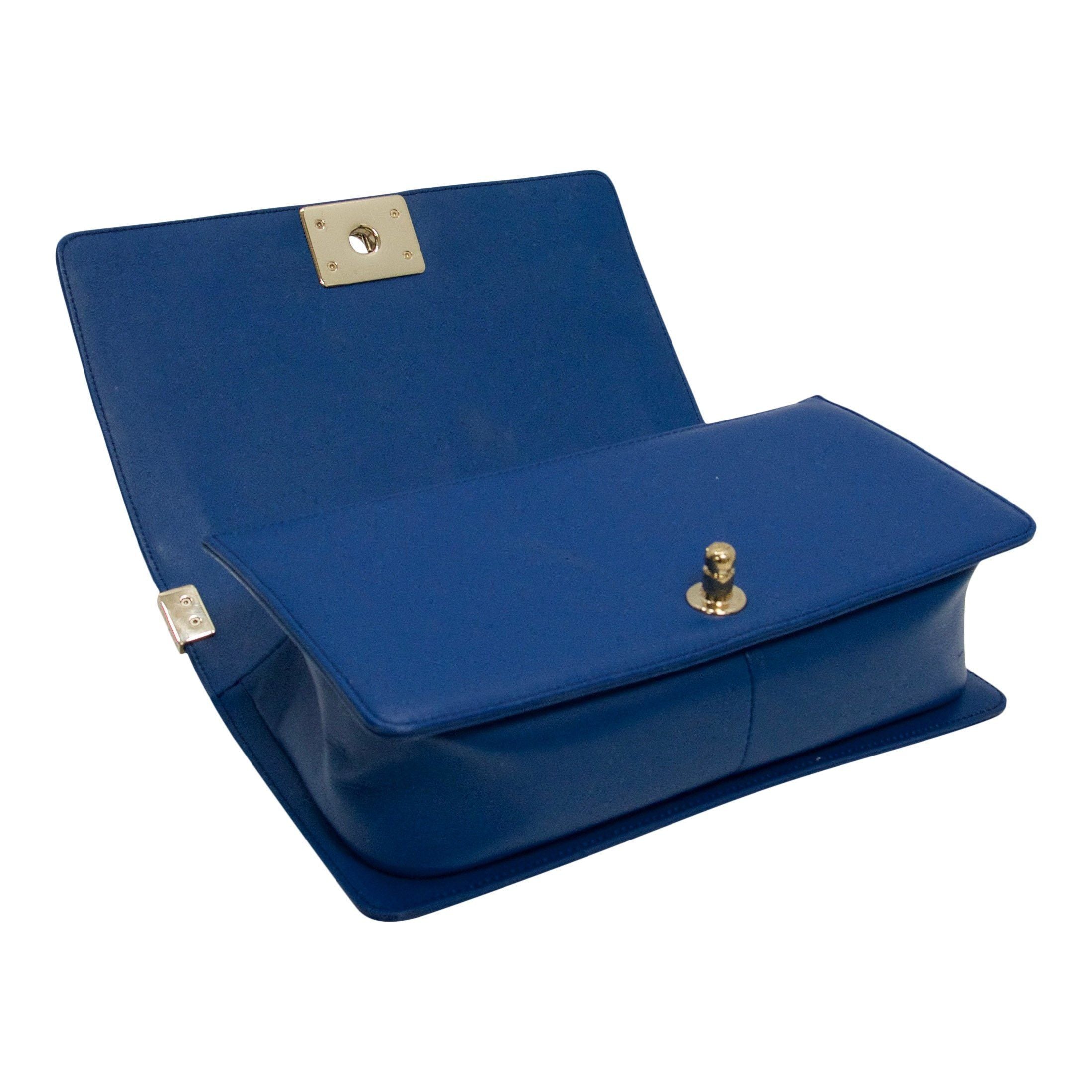 Chanel Blue Medium Boy Bag