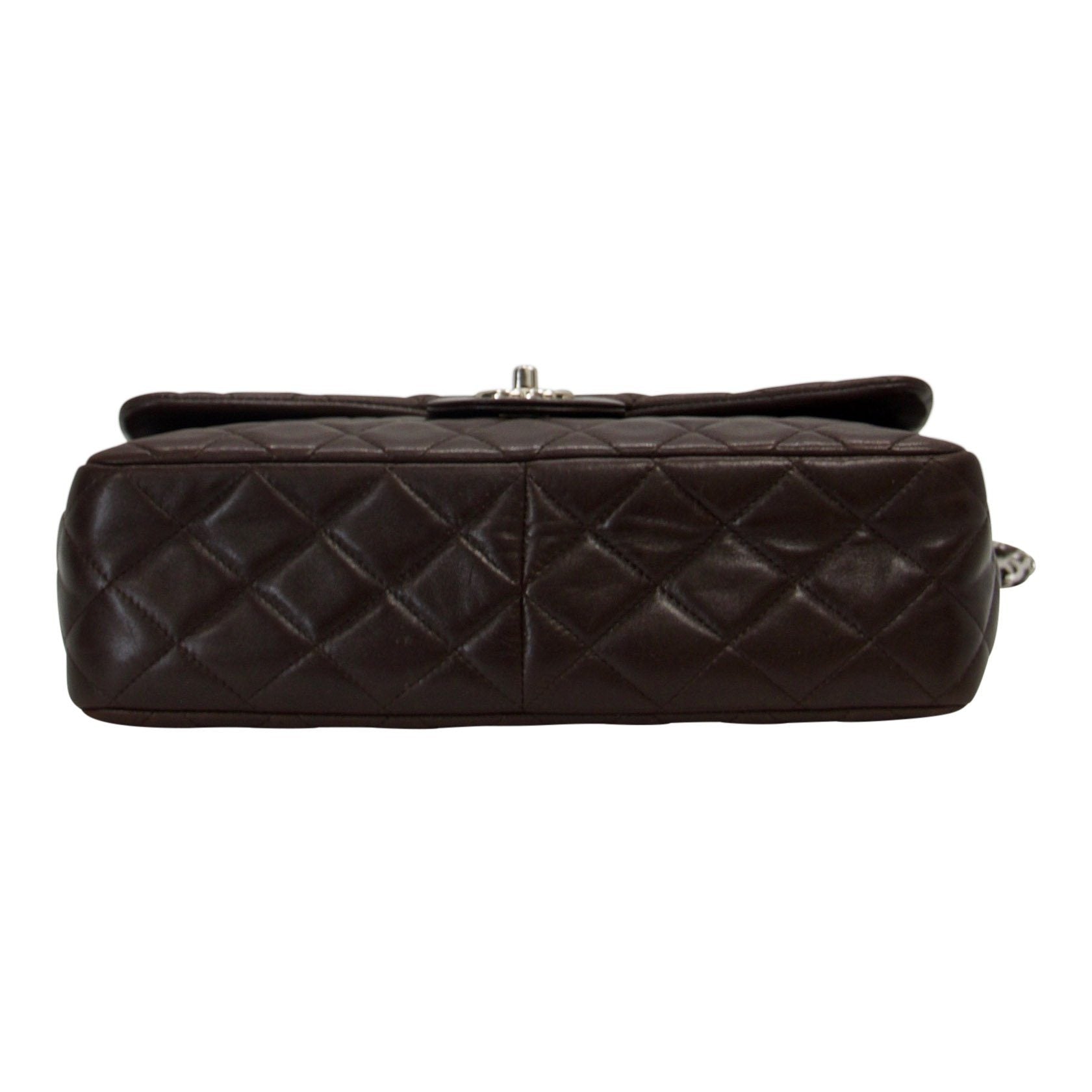 Chanel Brown Lambskin Large Classic Single Flap Bag