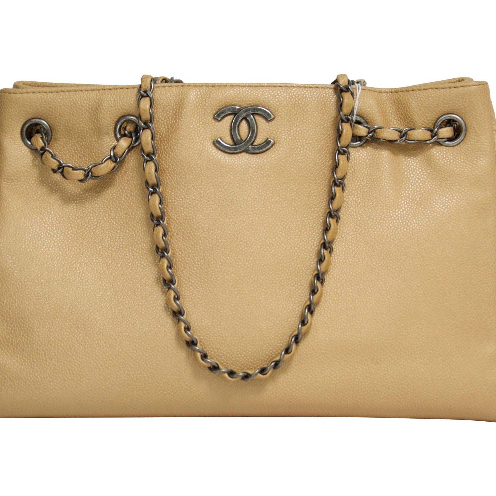 Chanel Camel Shopping Bag