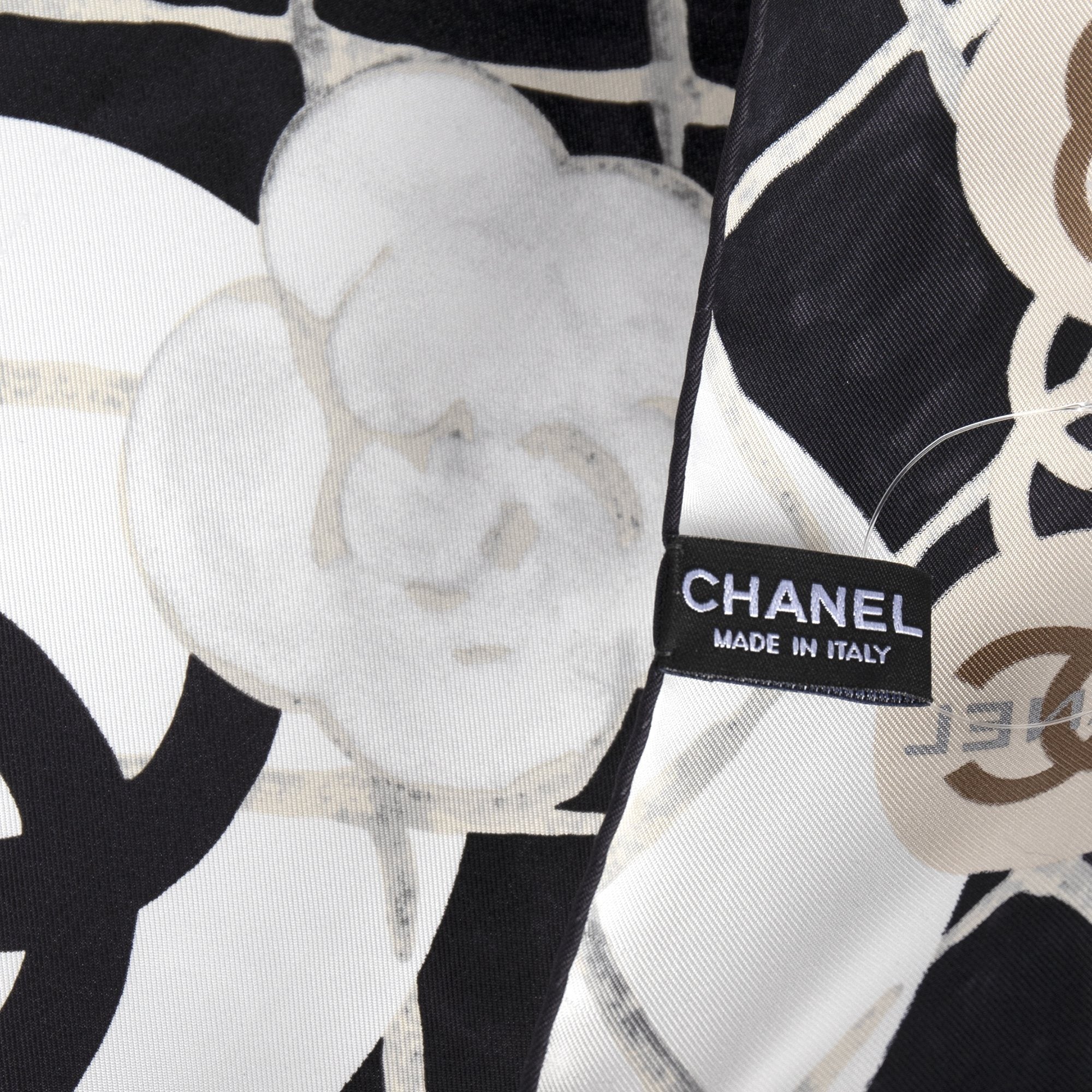 Chanel Camellia Silk Scarf