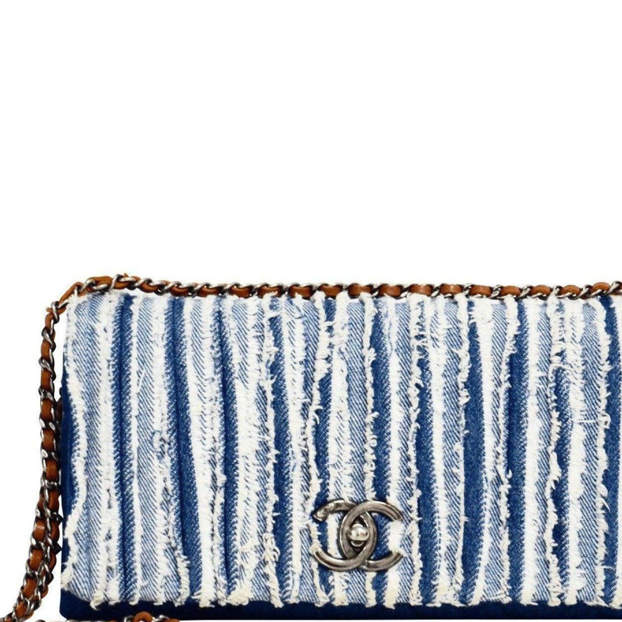 Chanel Denim Fringe CC Flap Bag