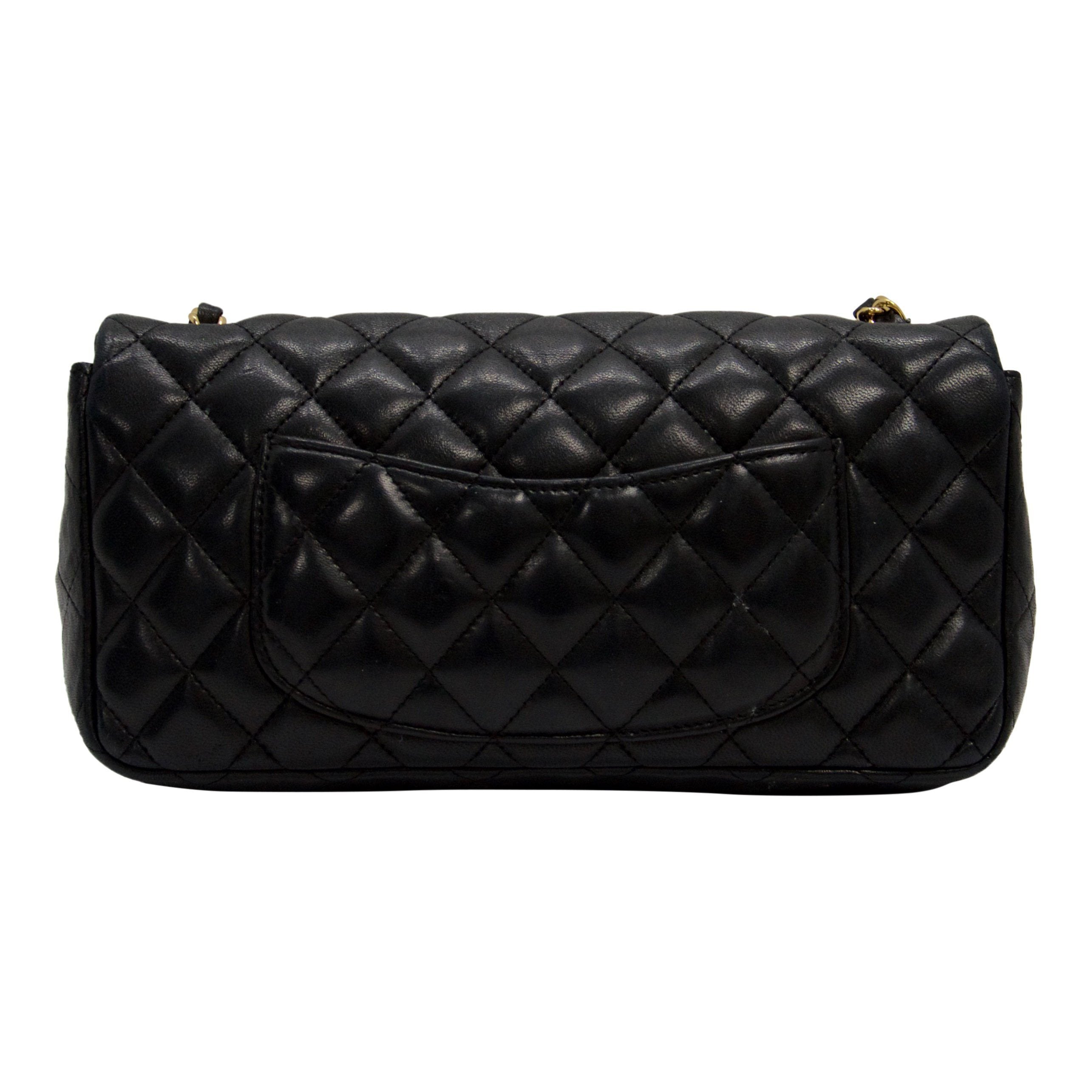 Chanel East West Quilted Flap Bag
