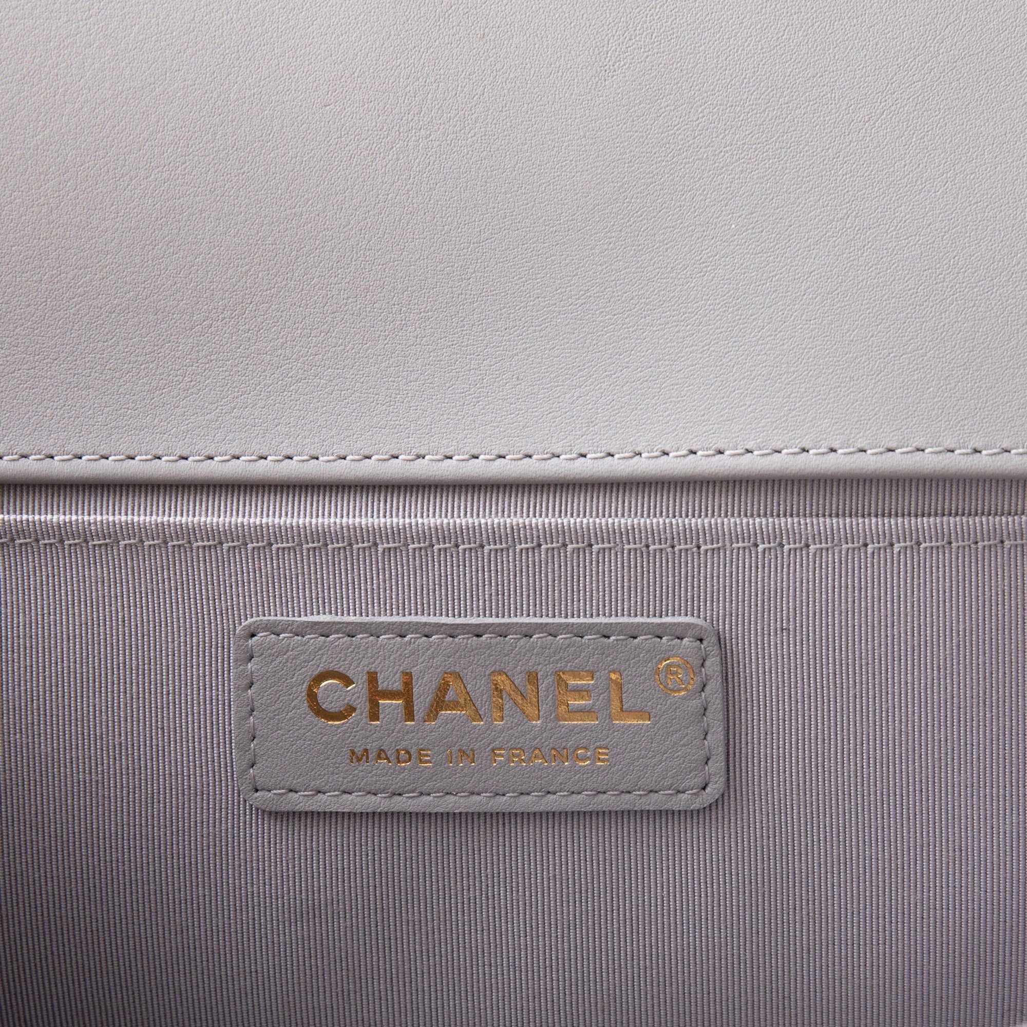 Chanel Grey Medium Boy Bag