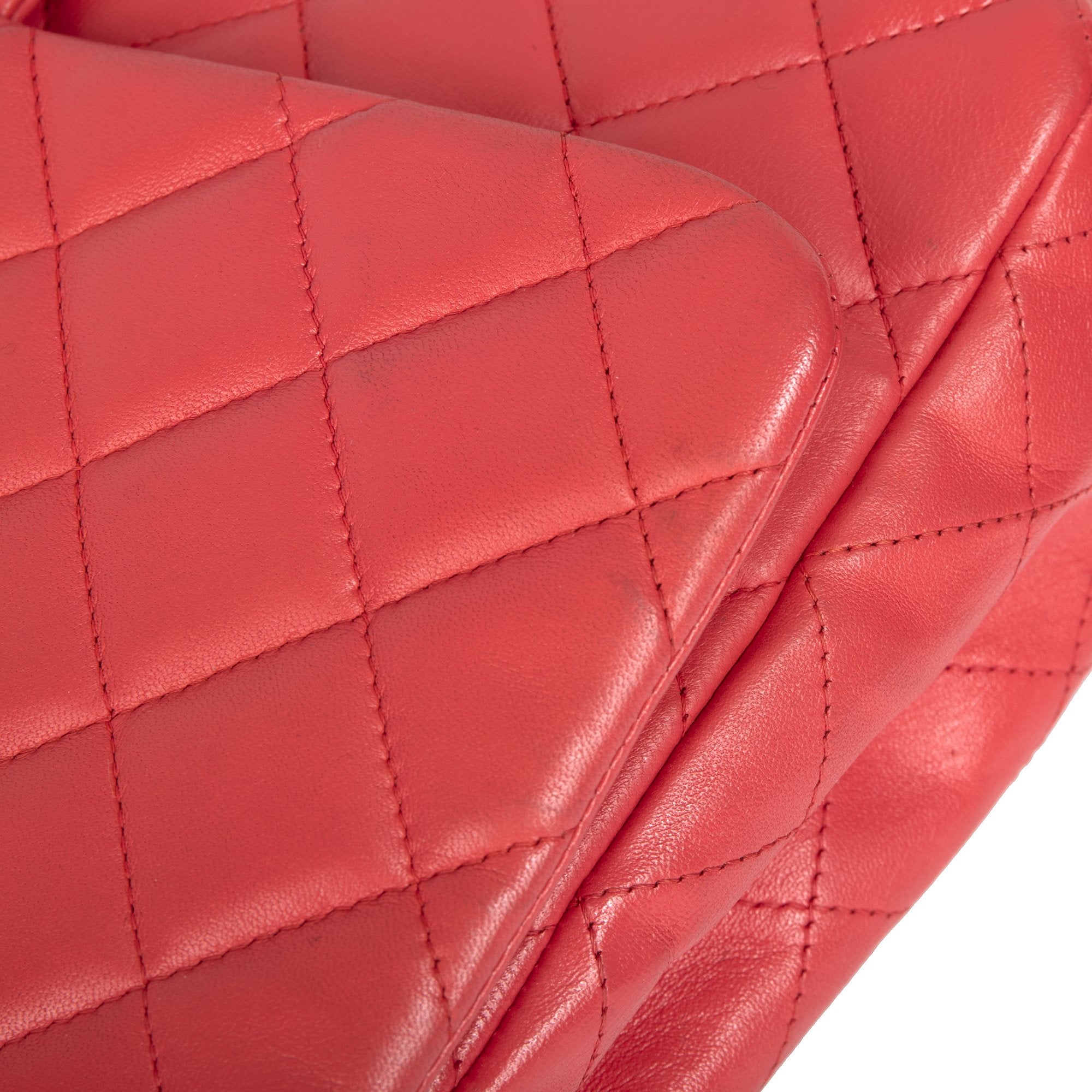 Chanel Lambskin Classic Jumbo Single Flap Bag