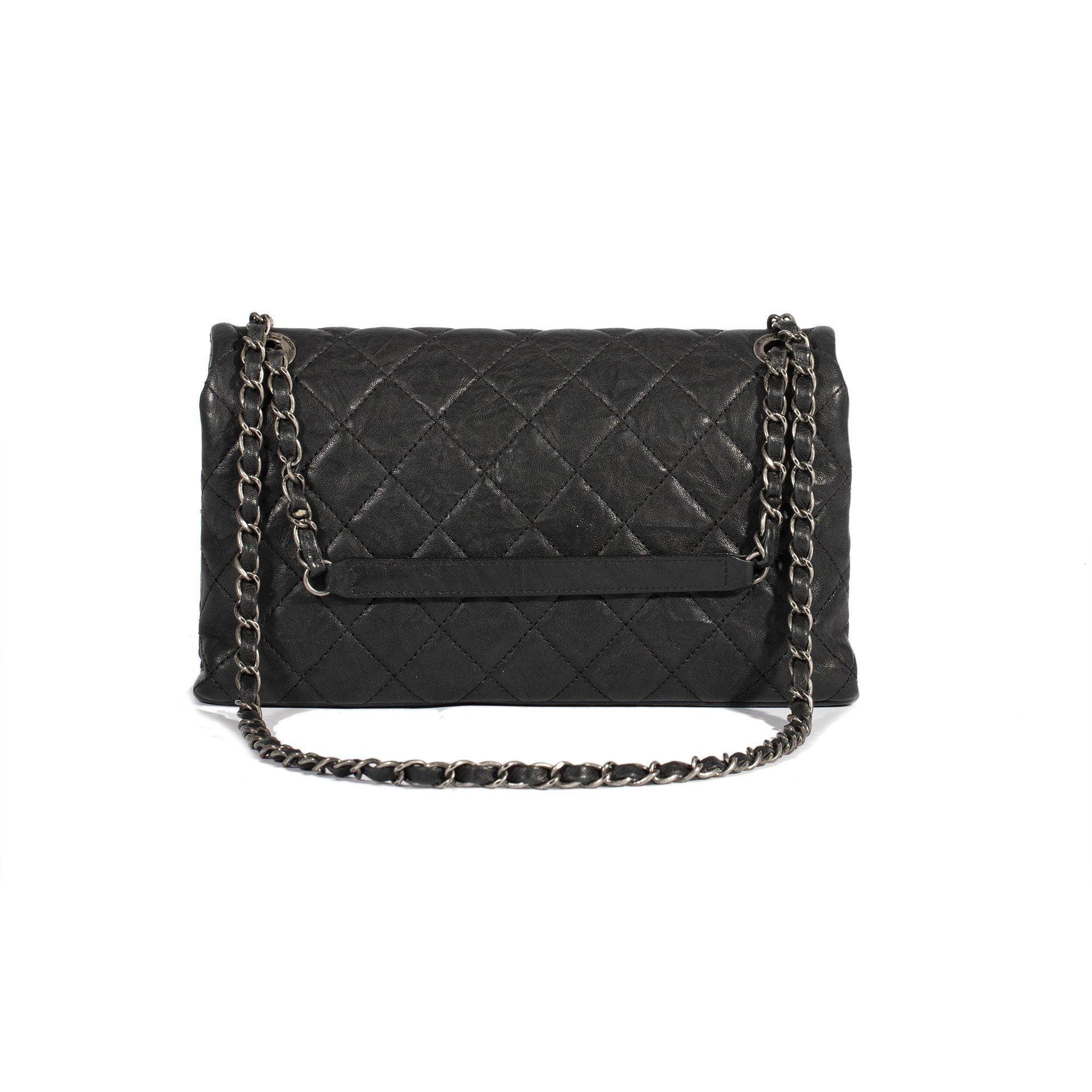 Chanel Limited Edition Medium Aged Calfskin CC Single Flap Bag