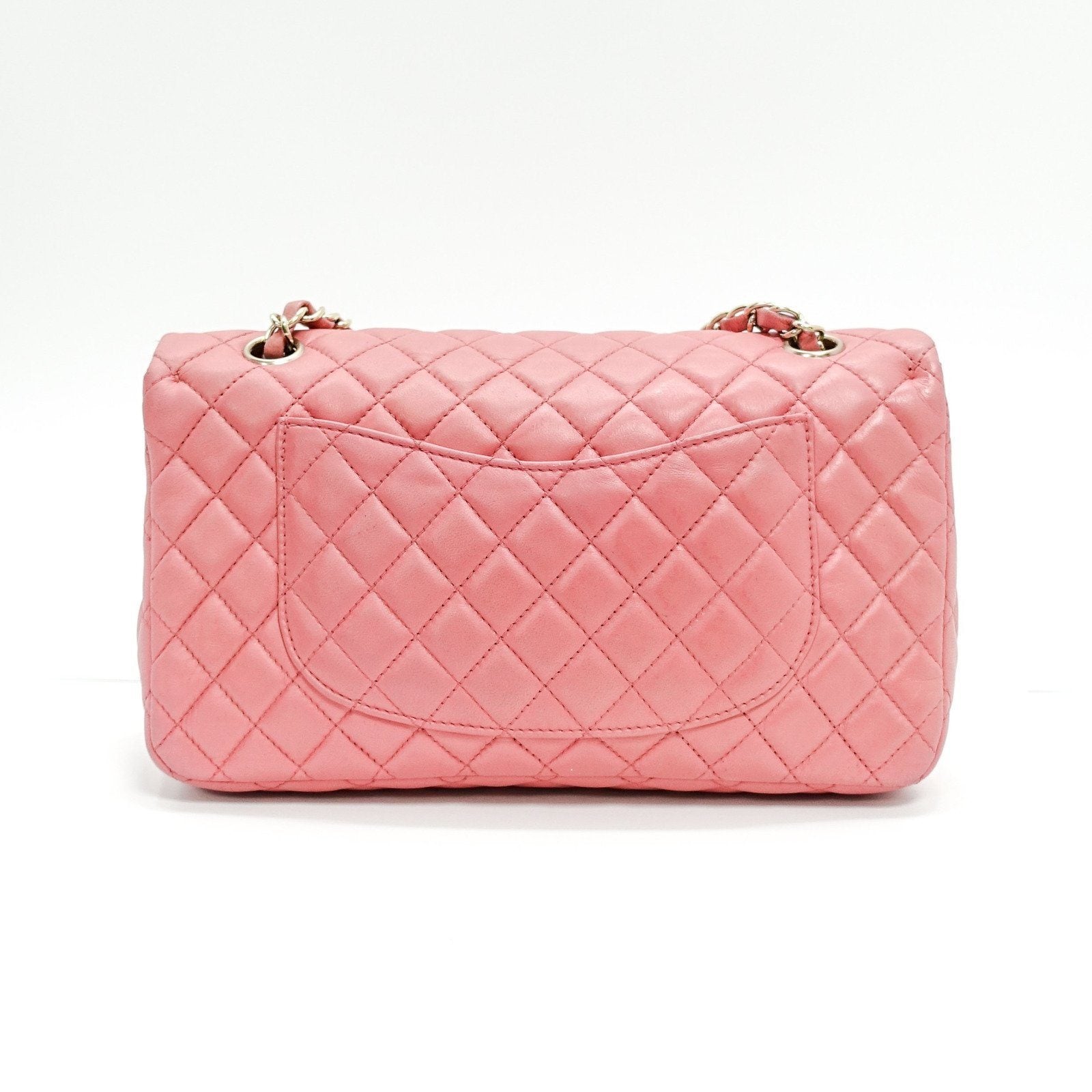 Chanel Pink Quilted Lambskin Leather Valentine Flap Bag