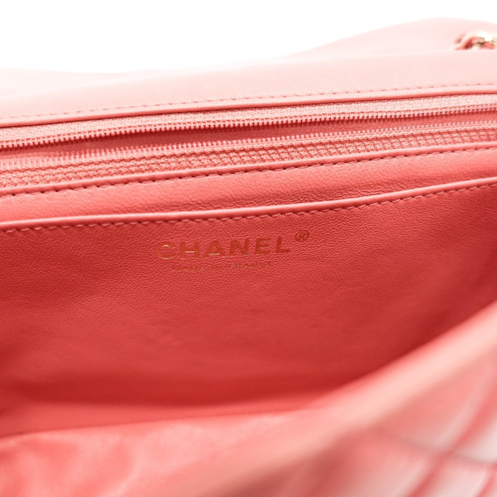 Chanel Pink Quilted Lambskin Leather Valentine Flap Bag