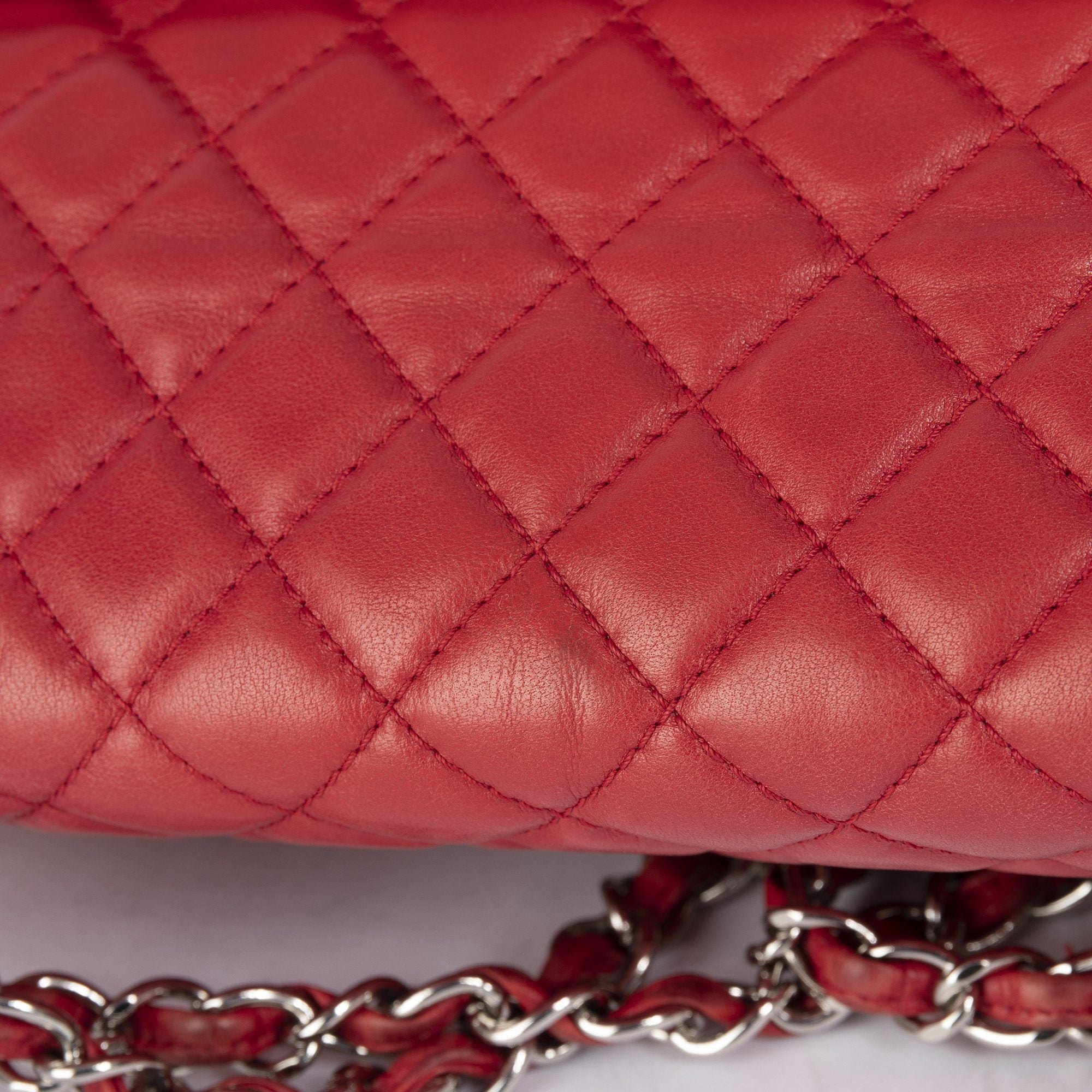Chanel Red In The Business Flap Bag
