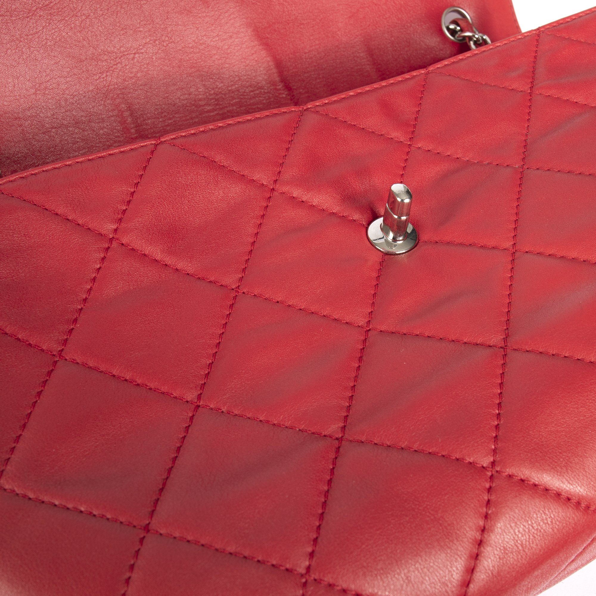 Chanel Red In The Business Flap Bag