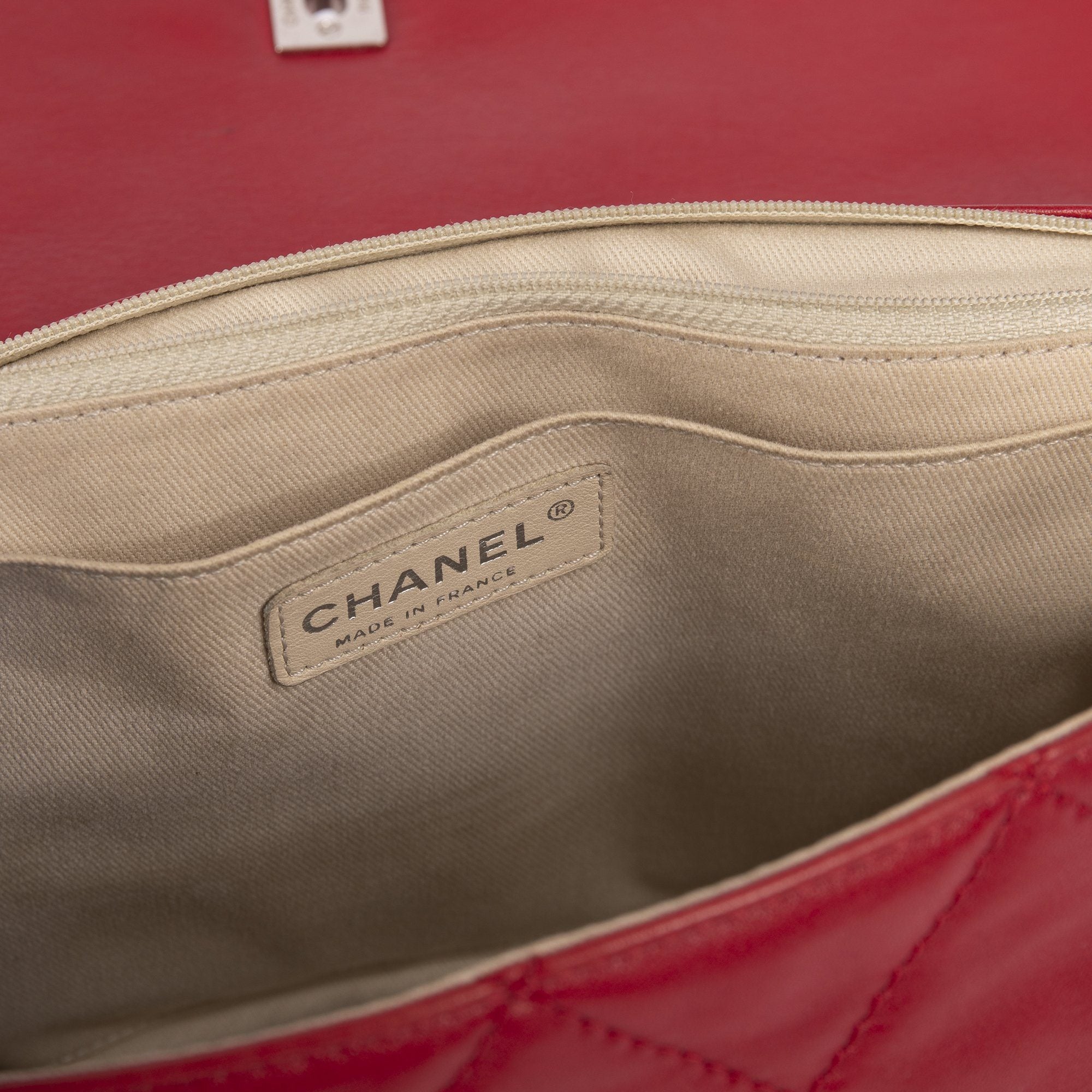 Chanel Red In The Business Flap Bag