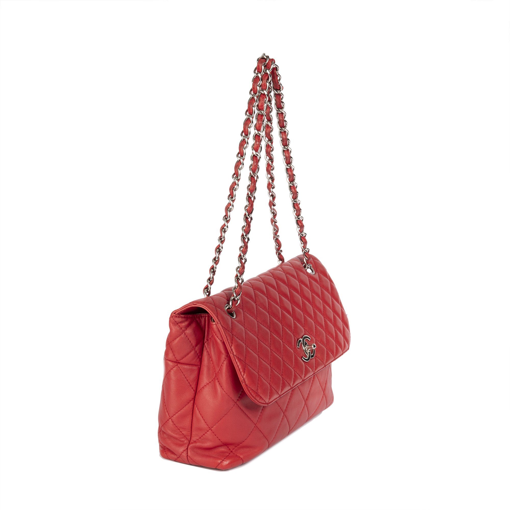 Chanel Red In The Business Flap Bag