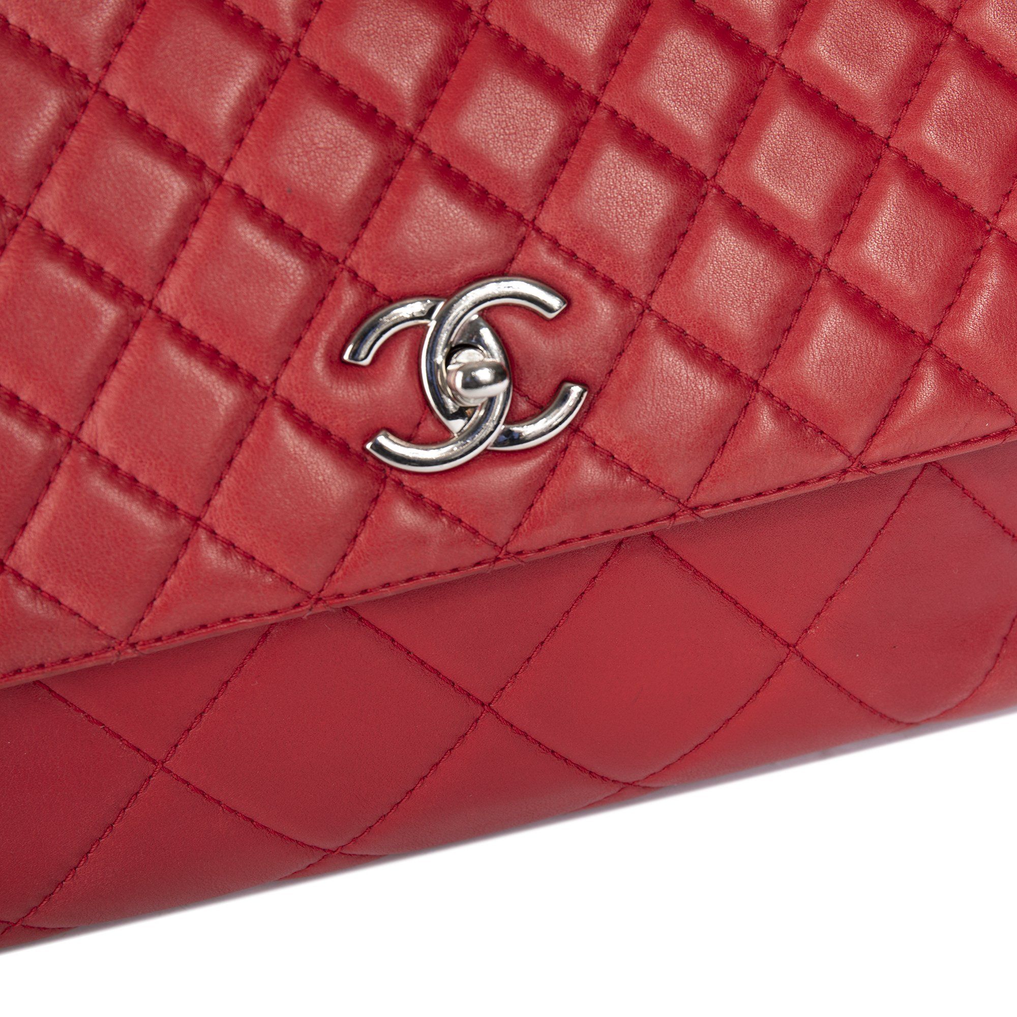 Chanel Red In The Business Flap Bag