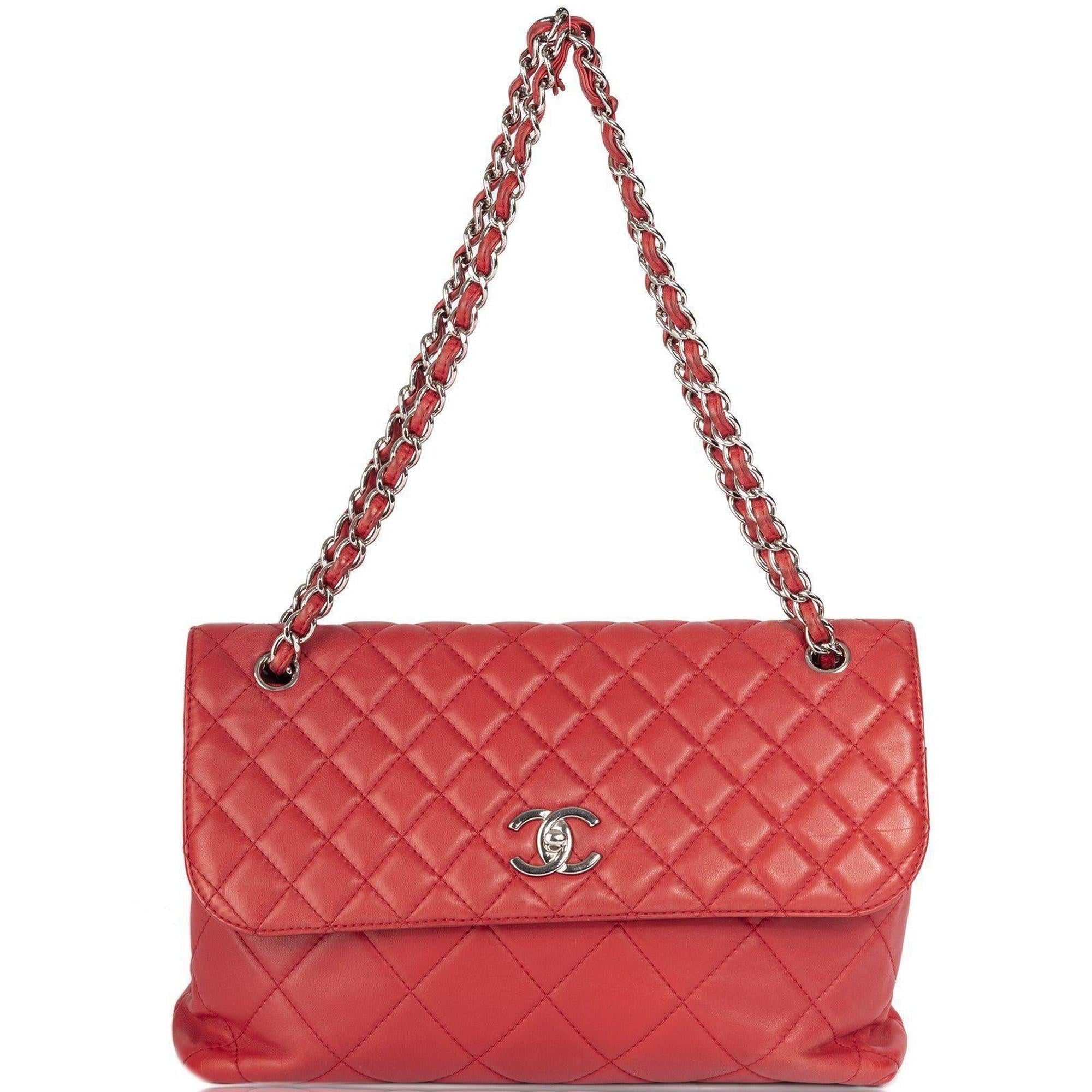Chanel Red In The Business Flap Bag
