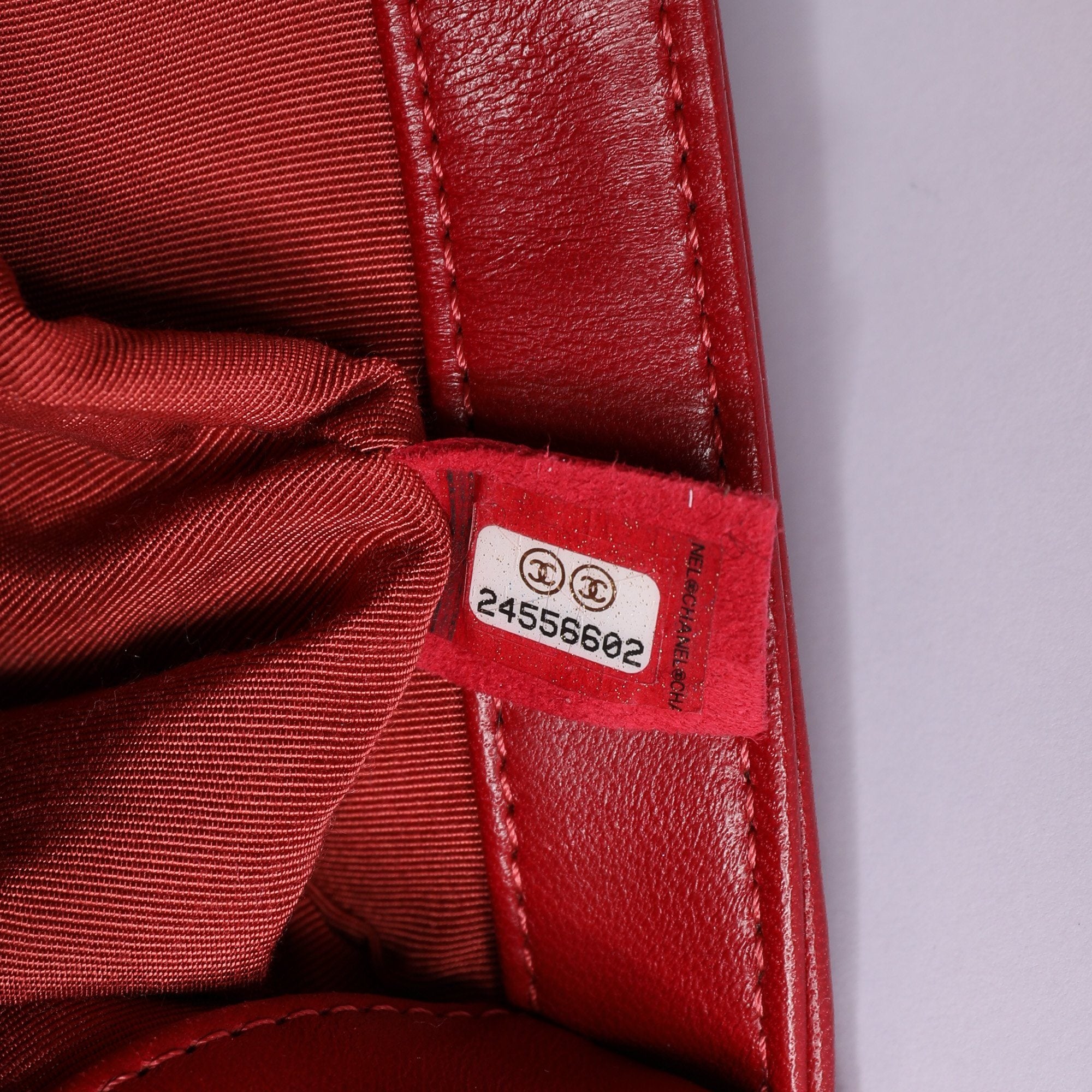 Chanel Red Medium Boy Bag