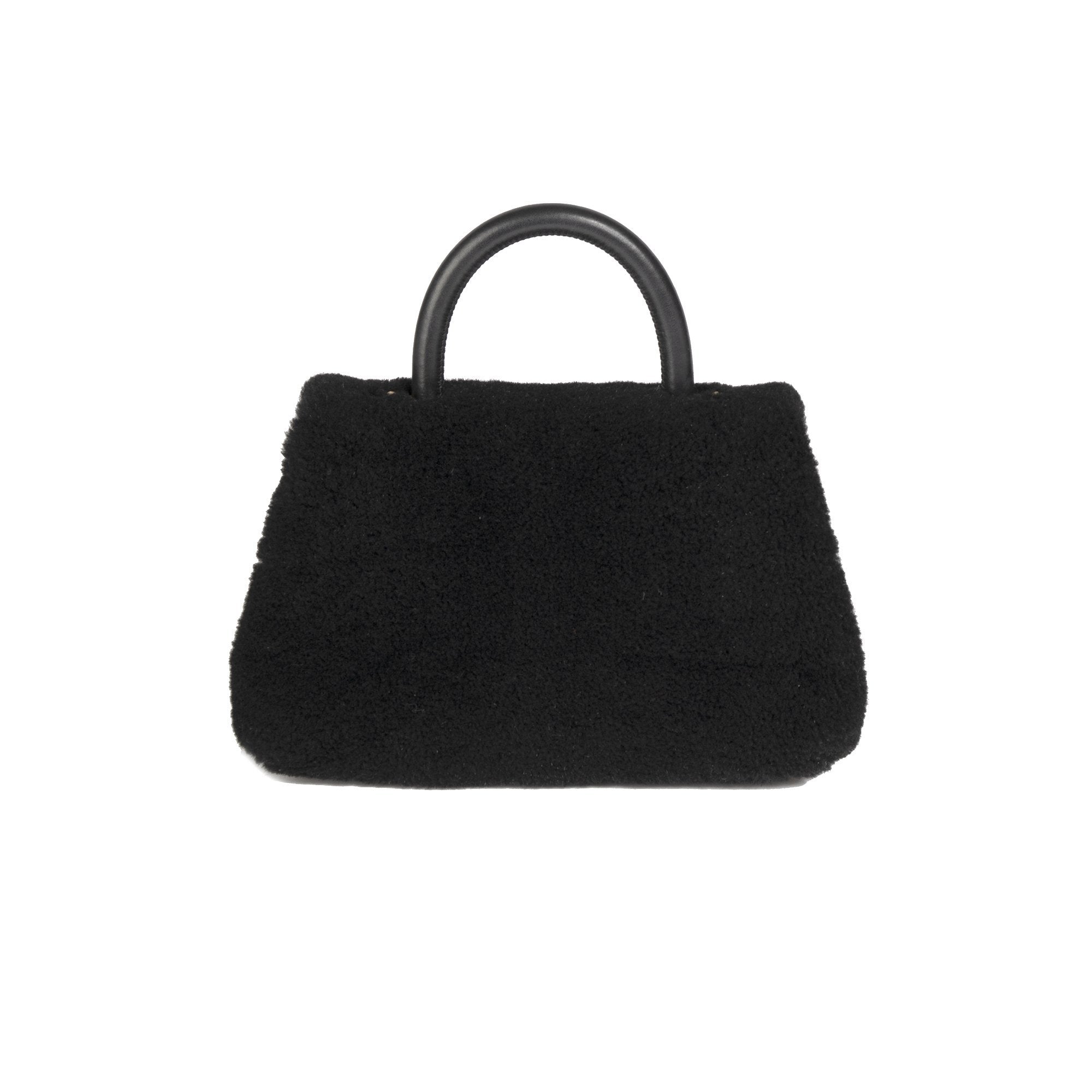 Chanel Shearling Small Coco Handle Bag