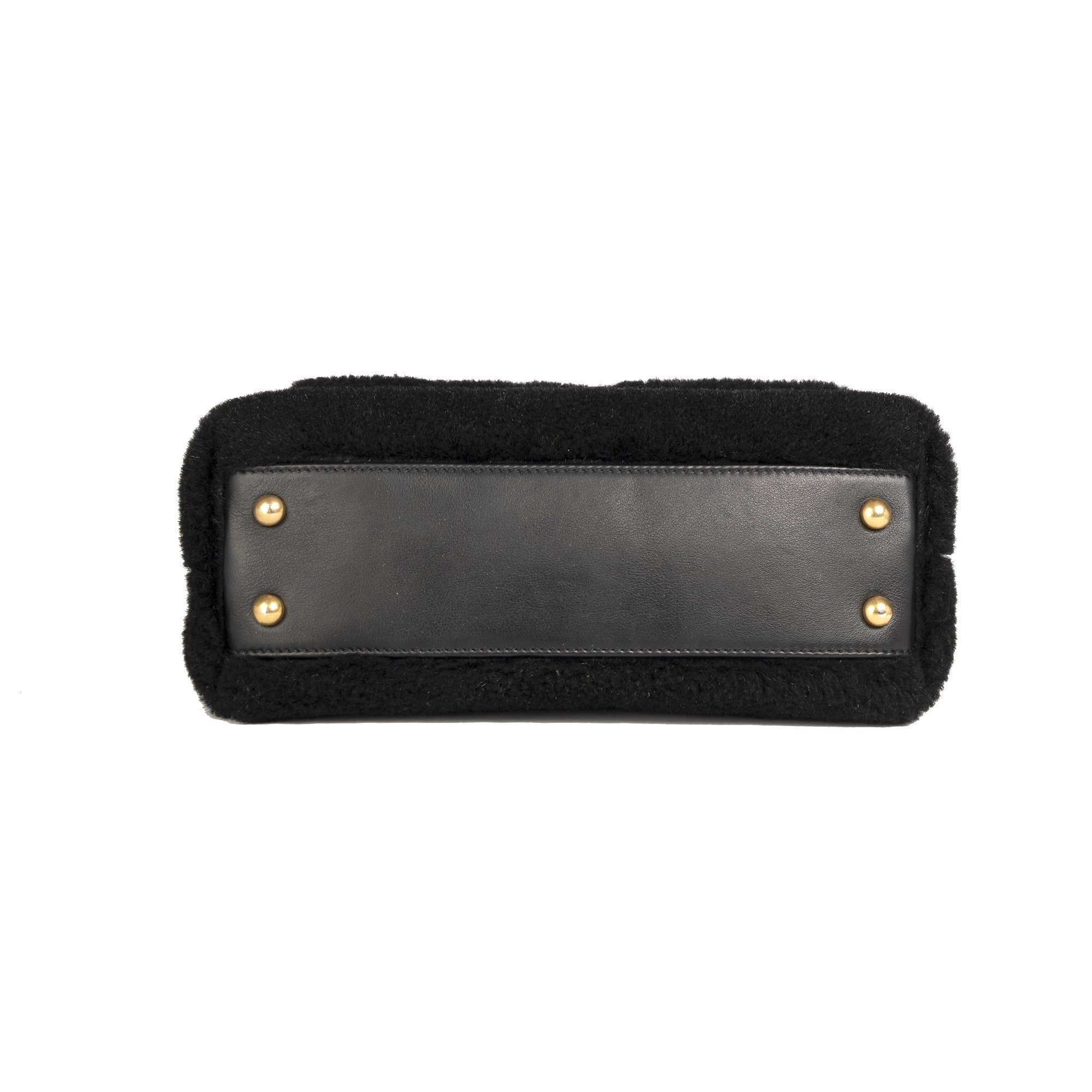 Chanel Shearling Small Coco Handle Bag