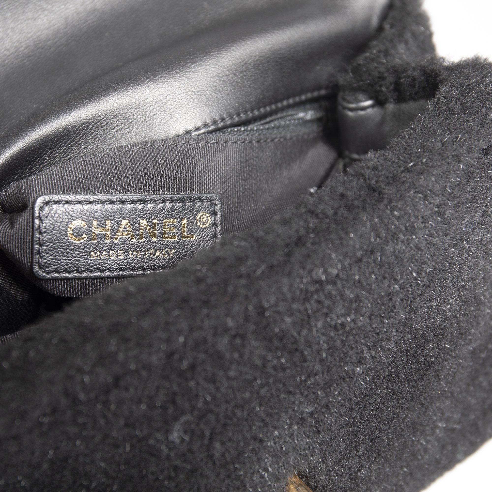 Chanel Shearling Small Coco Handle Bag