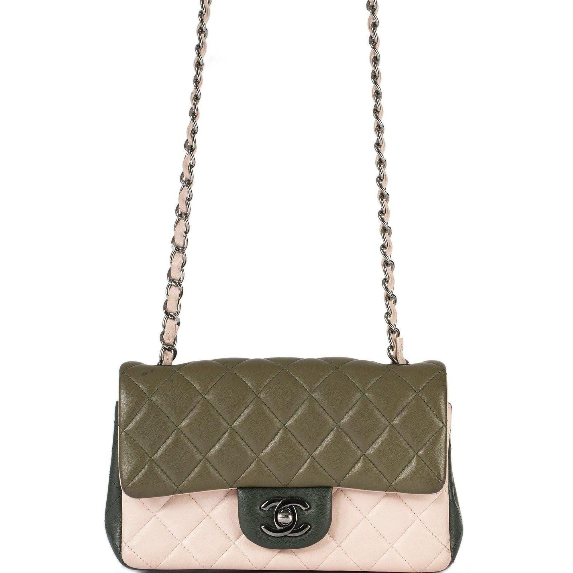 Chanel Tricolour Classic Mini Single Flap Bag