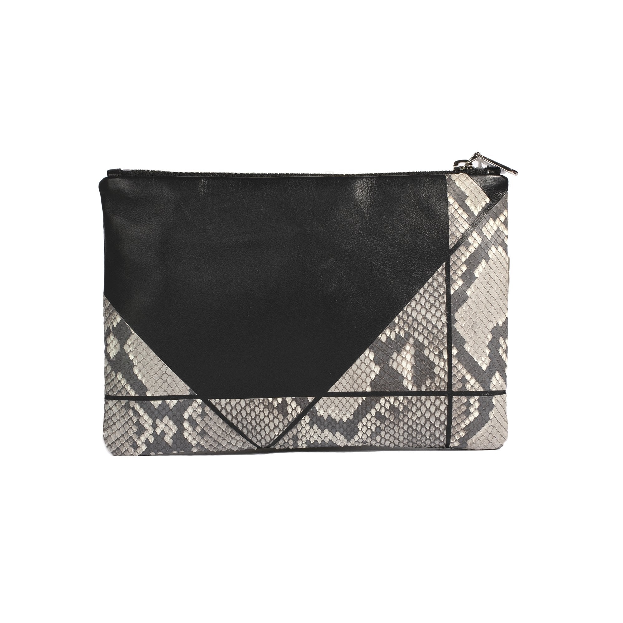 Christian Dior Python & Calfskin Zip Pouch