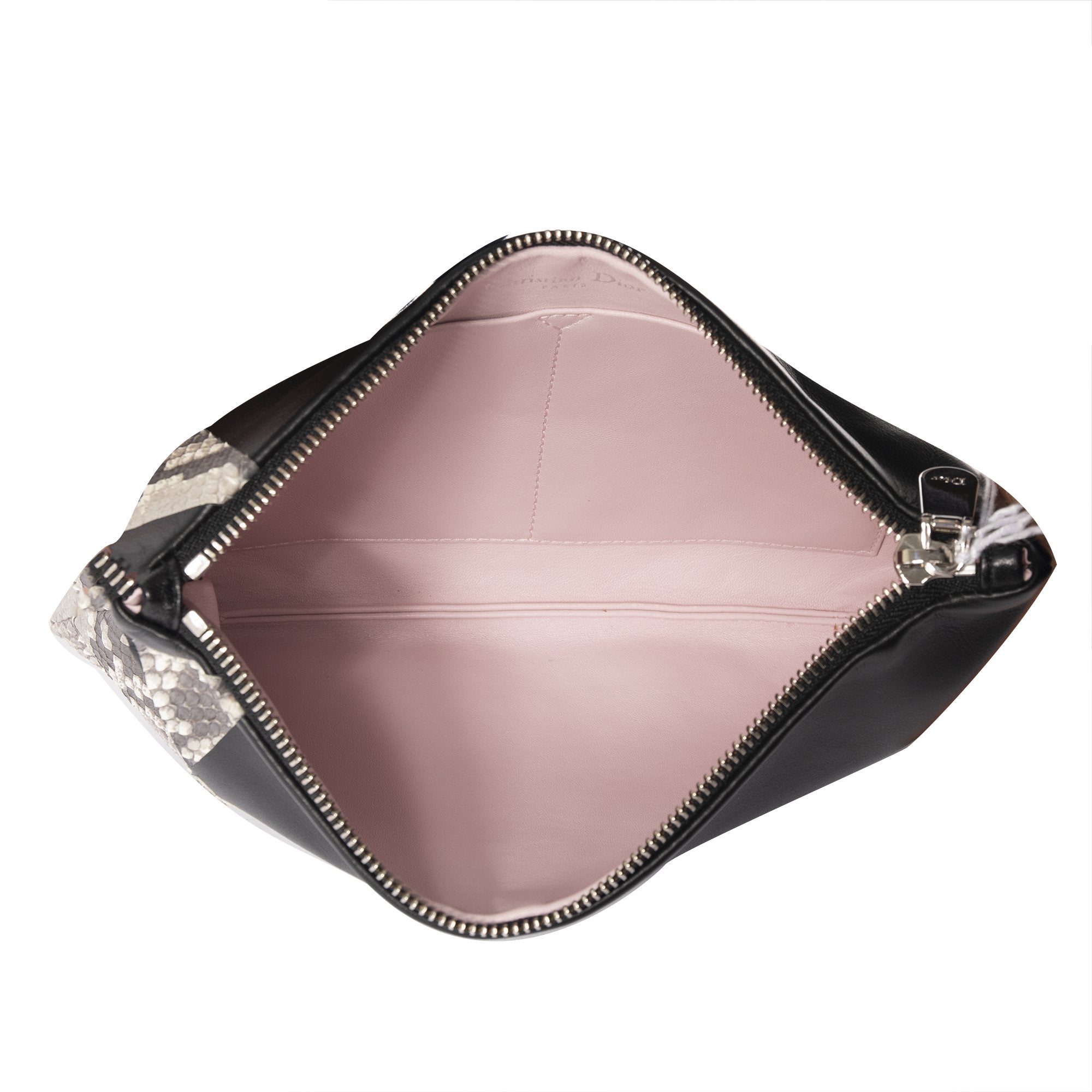 Christian Dior Python & Calfskin Zip Pouch