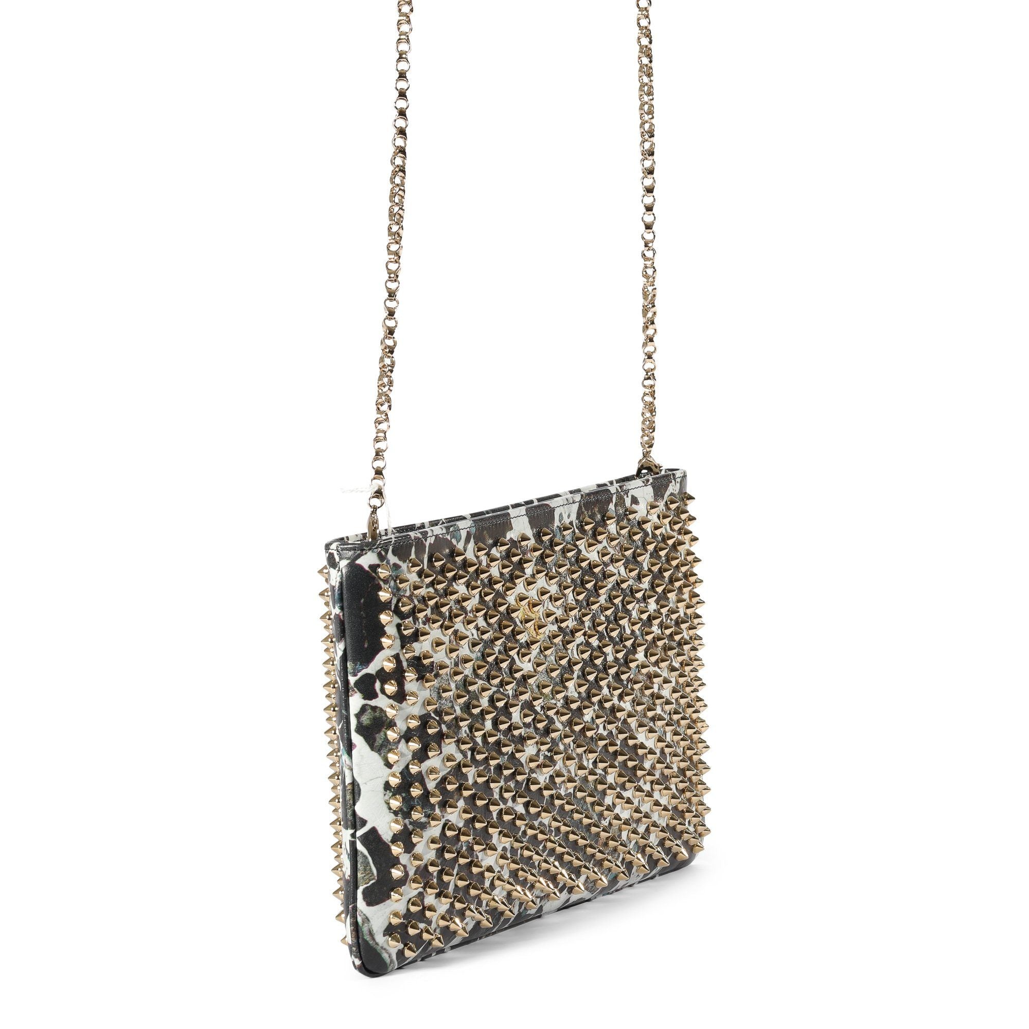 Christian Louboutin Spiked Loubiposh Clutch Bag