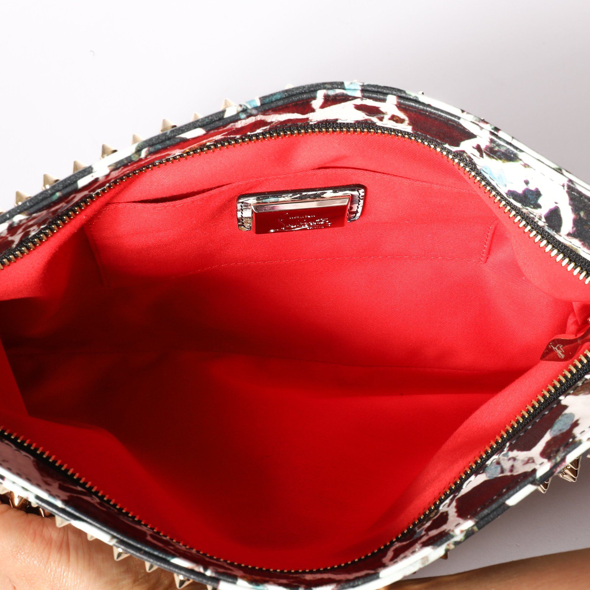 Christian Louboutin Spiked Loubiposh Clutch Bag