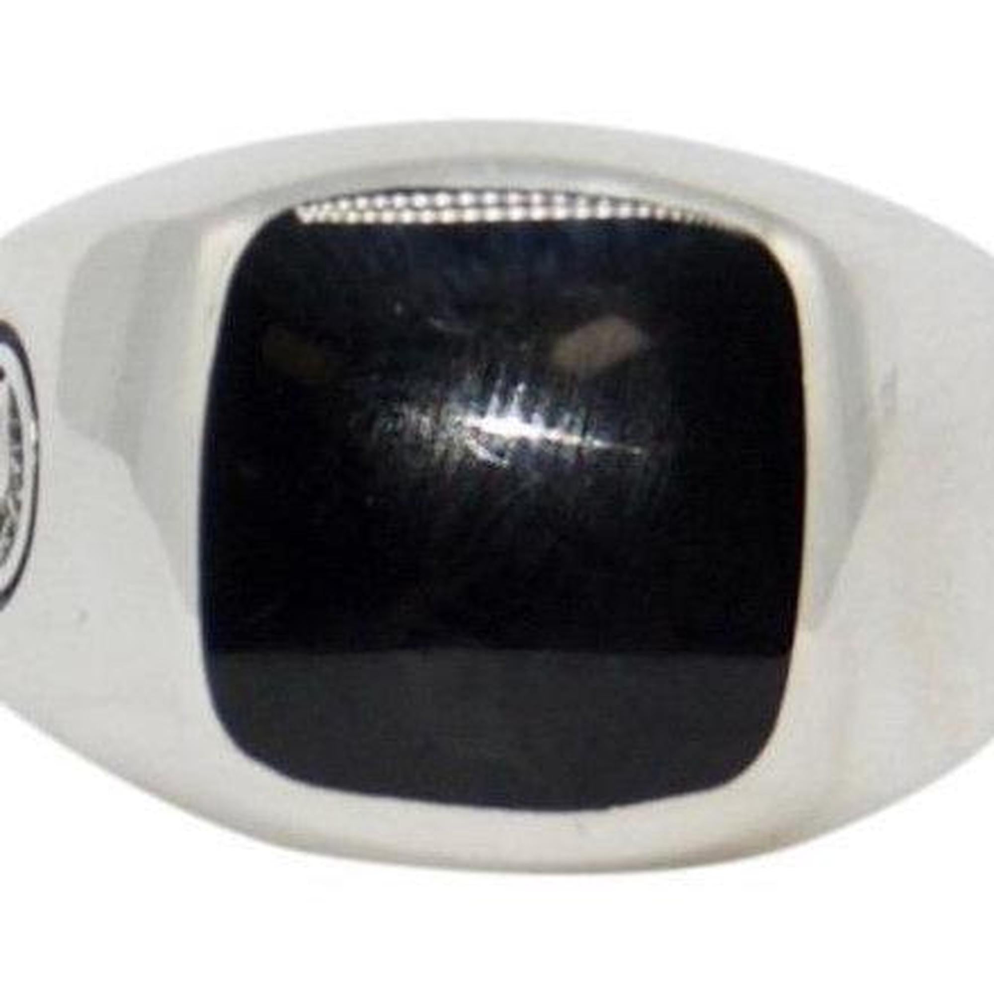 David Yurman Black Onyx Exotic Stone Signet Ring