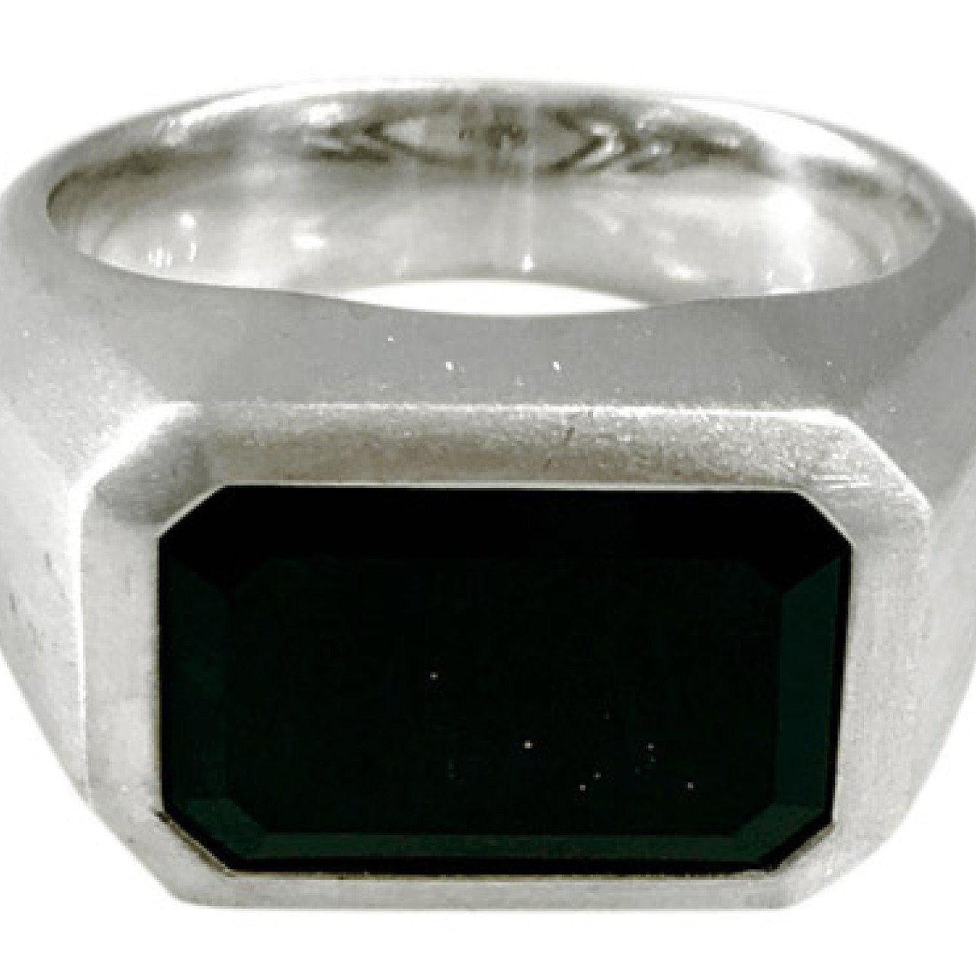 David Yurman Heirloom Streamline Signet Ring with Black Jade