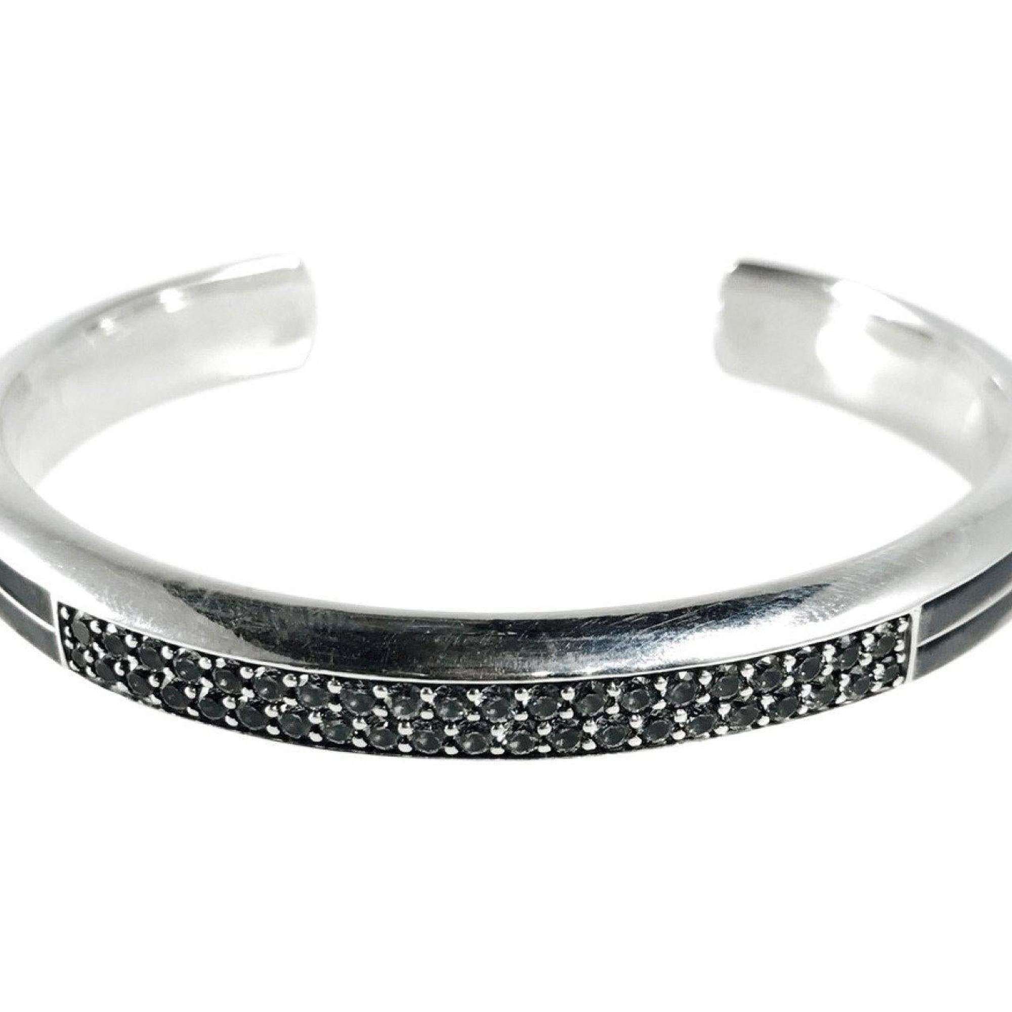 David Yurman Knife Edge Cuff with Grey Sapphires
